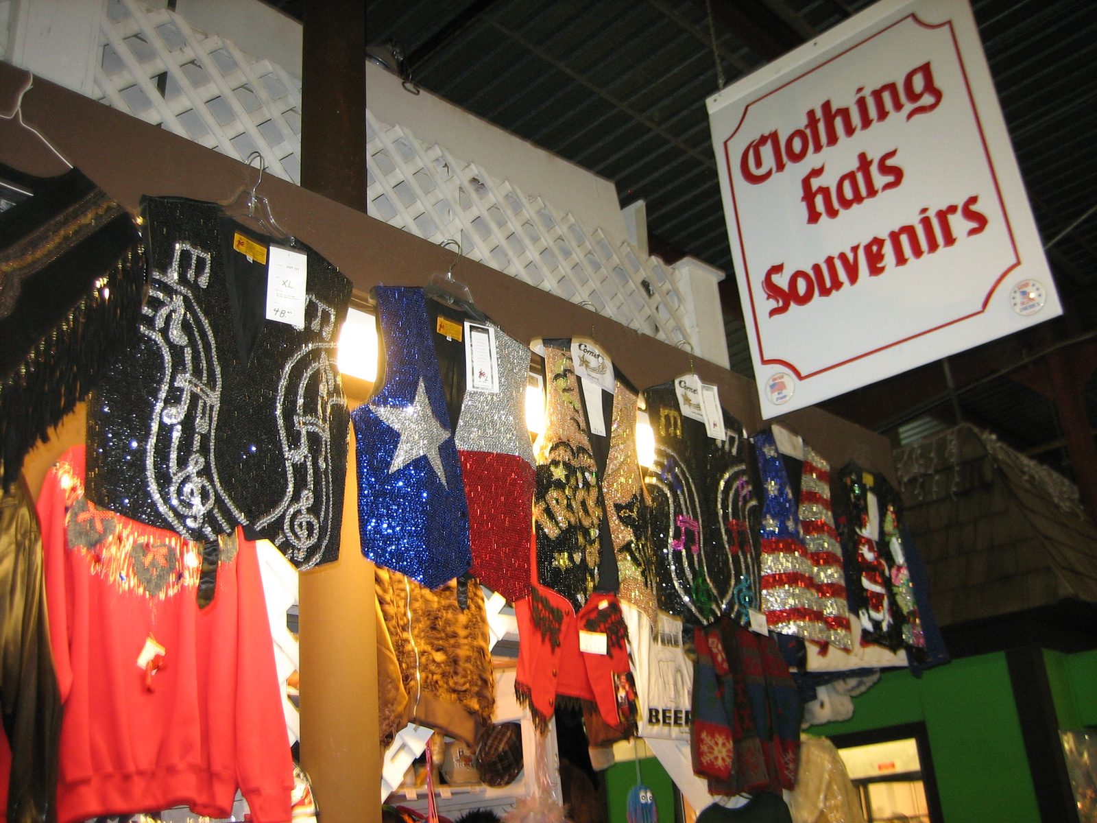 I thought about buying that Texas vest, but then thought it might be too flashy.