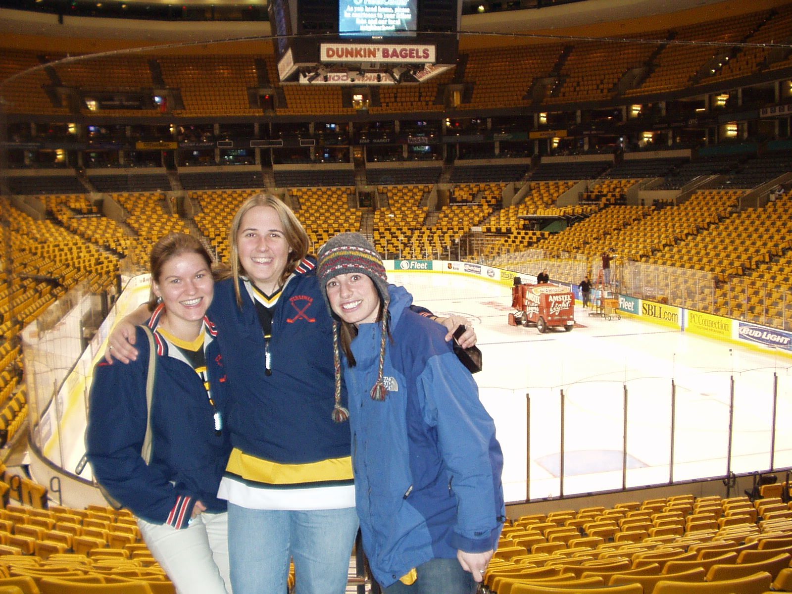 I think this was before the game, and we were just super-early.  Else, it was after, and all 15...