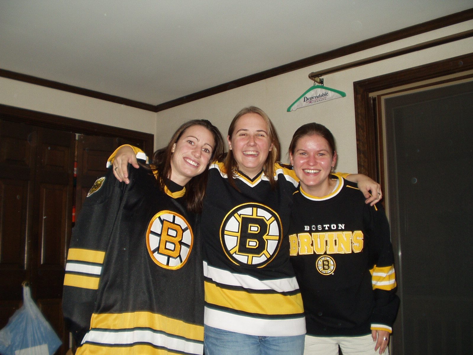 Annnnd, at Goldie's house before or after the game (I'm not sure why I always got to be in the middle).