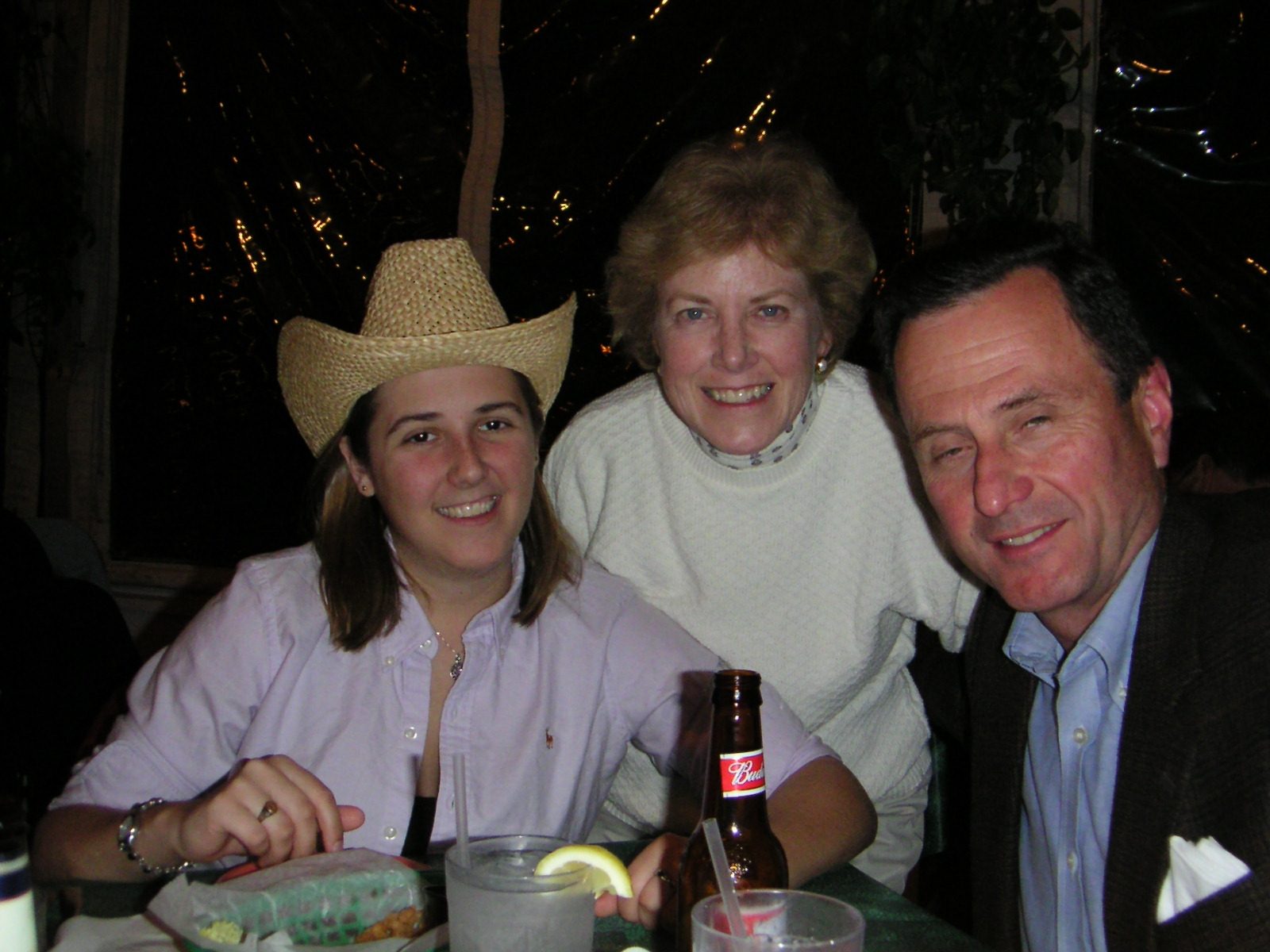 Catherine with our lovely hosts for the week, Sam and Donna Heffner.