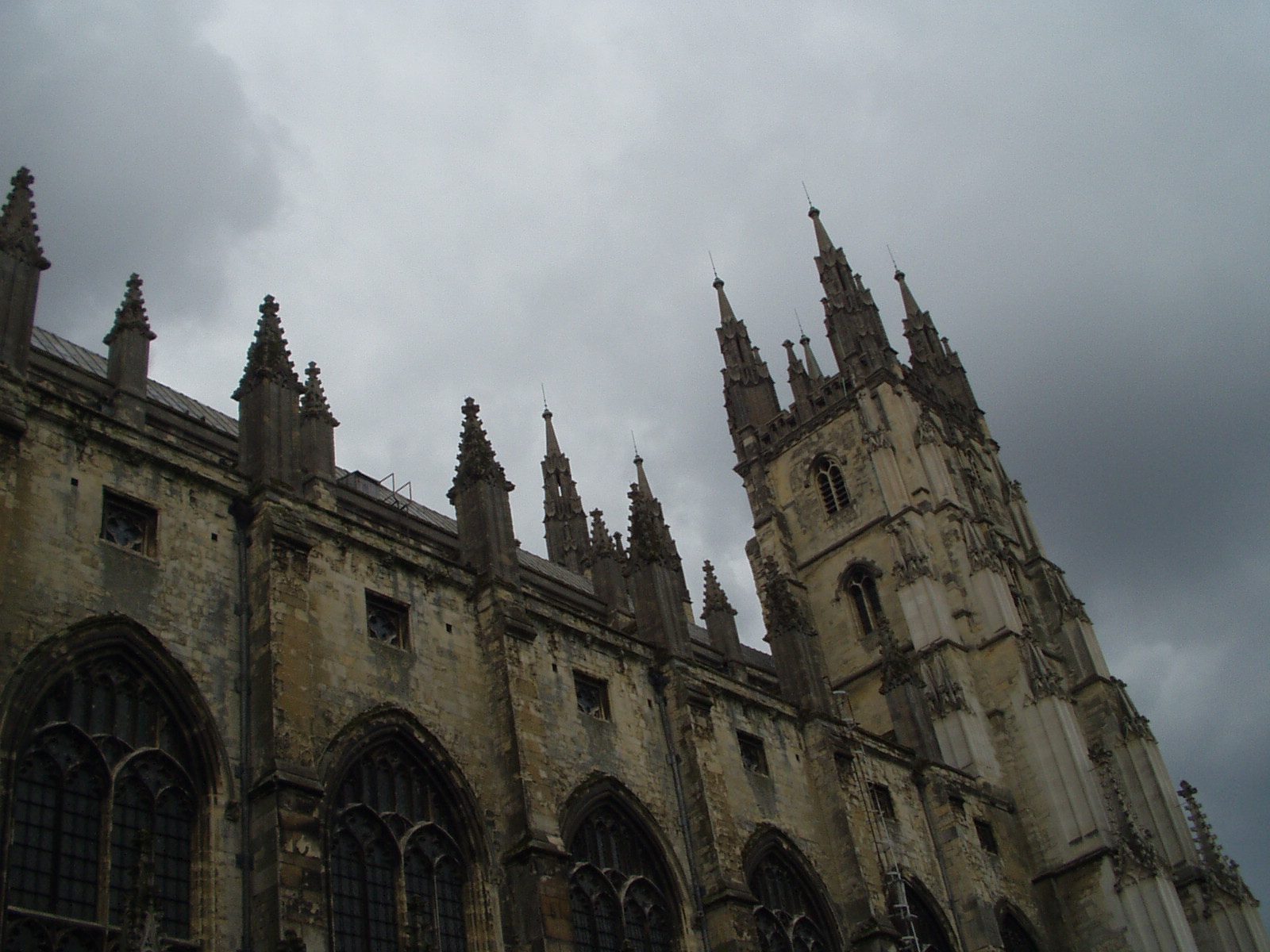 Looking up at the Cathedral from one of the lawns.