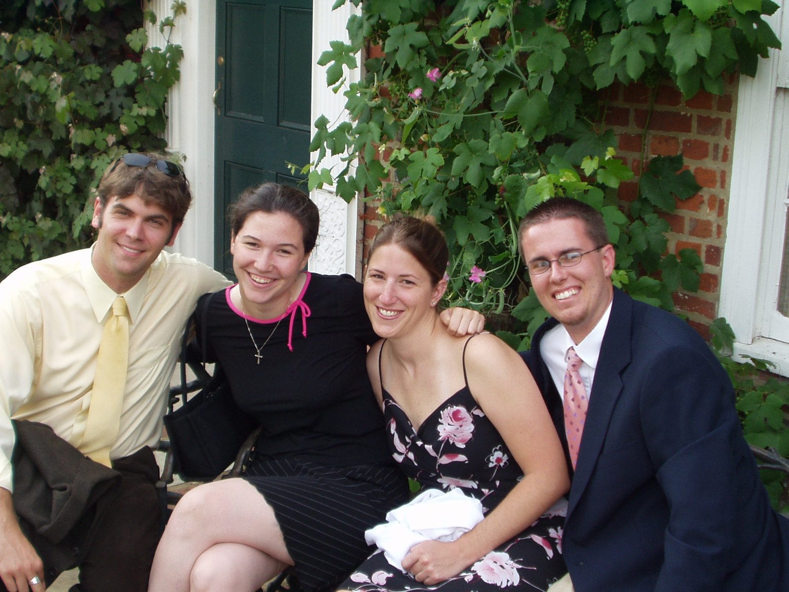 Ian Saville, Kelly Moughty, Andrea Wilson, and a Fairfield University student who came with us.