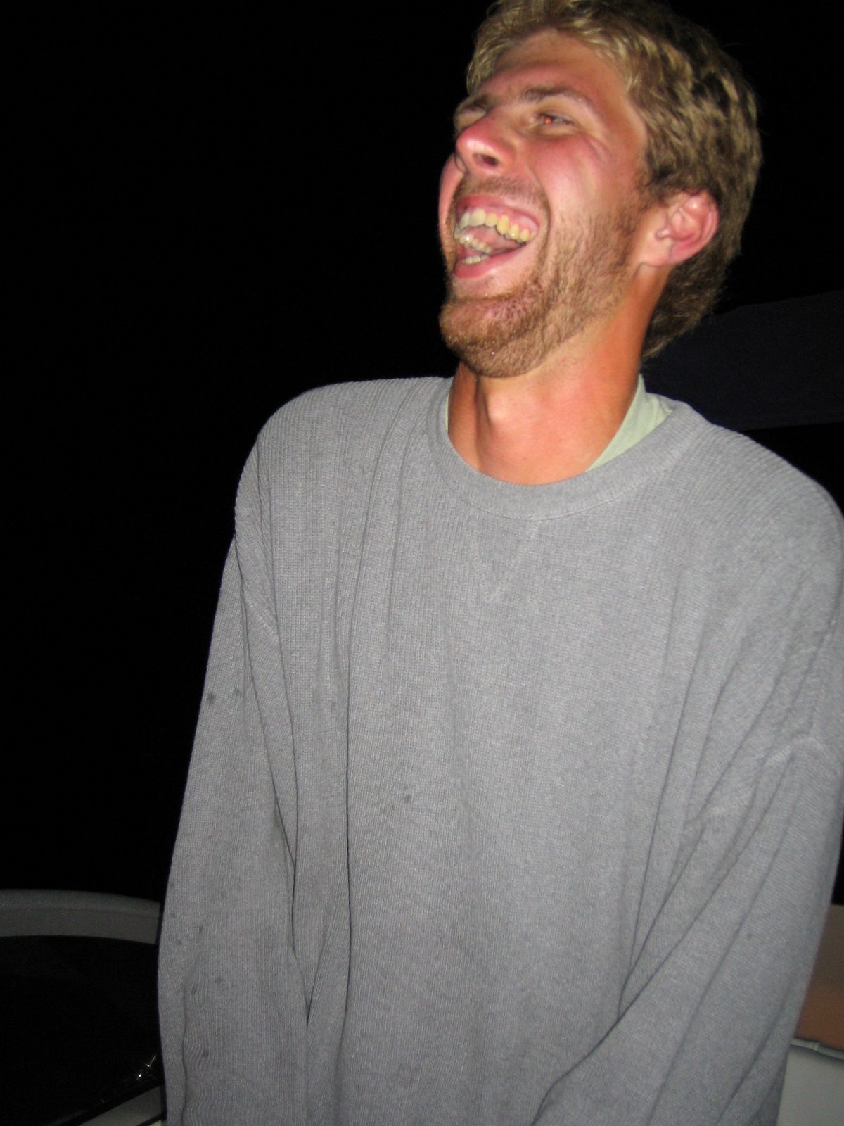 Chris Samsen, being terrifying off the coast of Long Island on the 4th of July.