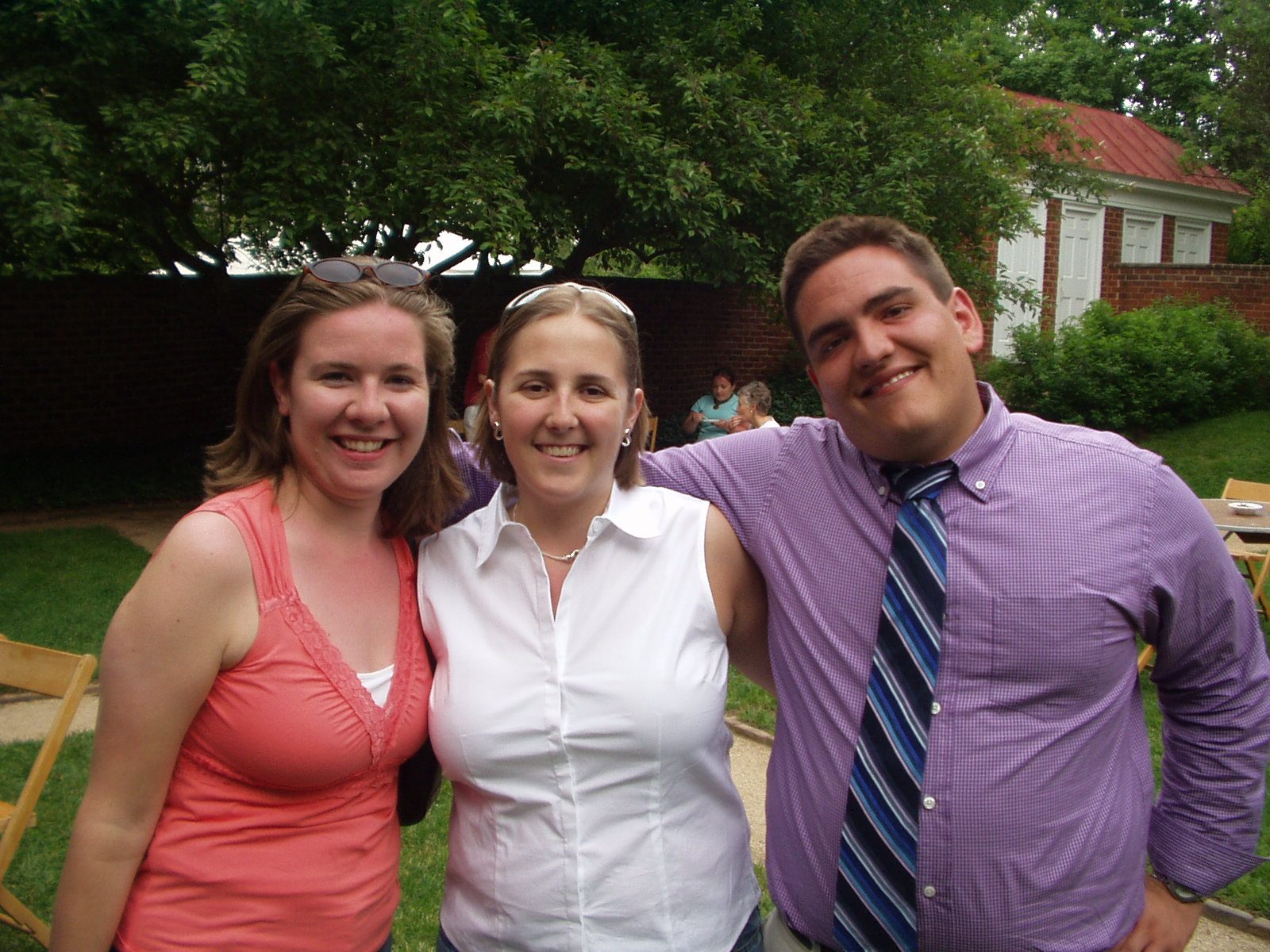 Stefanie, Catherine, and Kevin Davis (Catherine's first friend at UVa; she met him at...