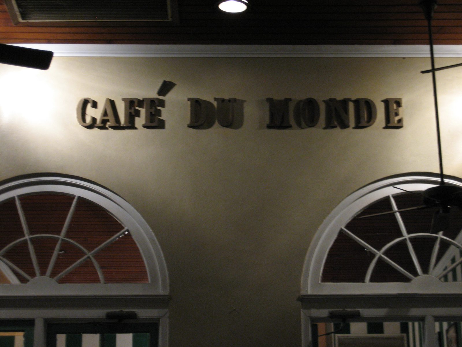 Cafe Du Monde.  I don't recognize it even a little bit from when I went in 7th grade.  I wonder...