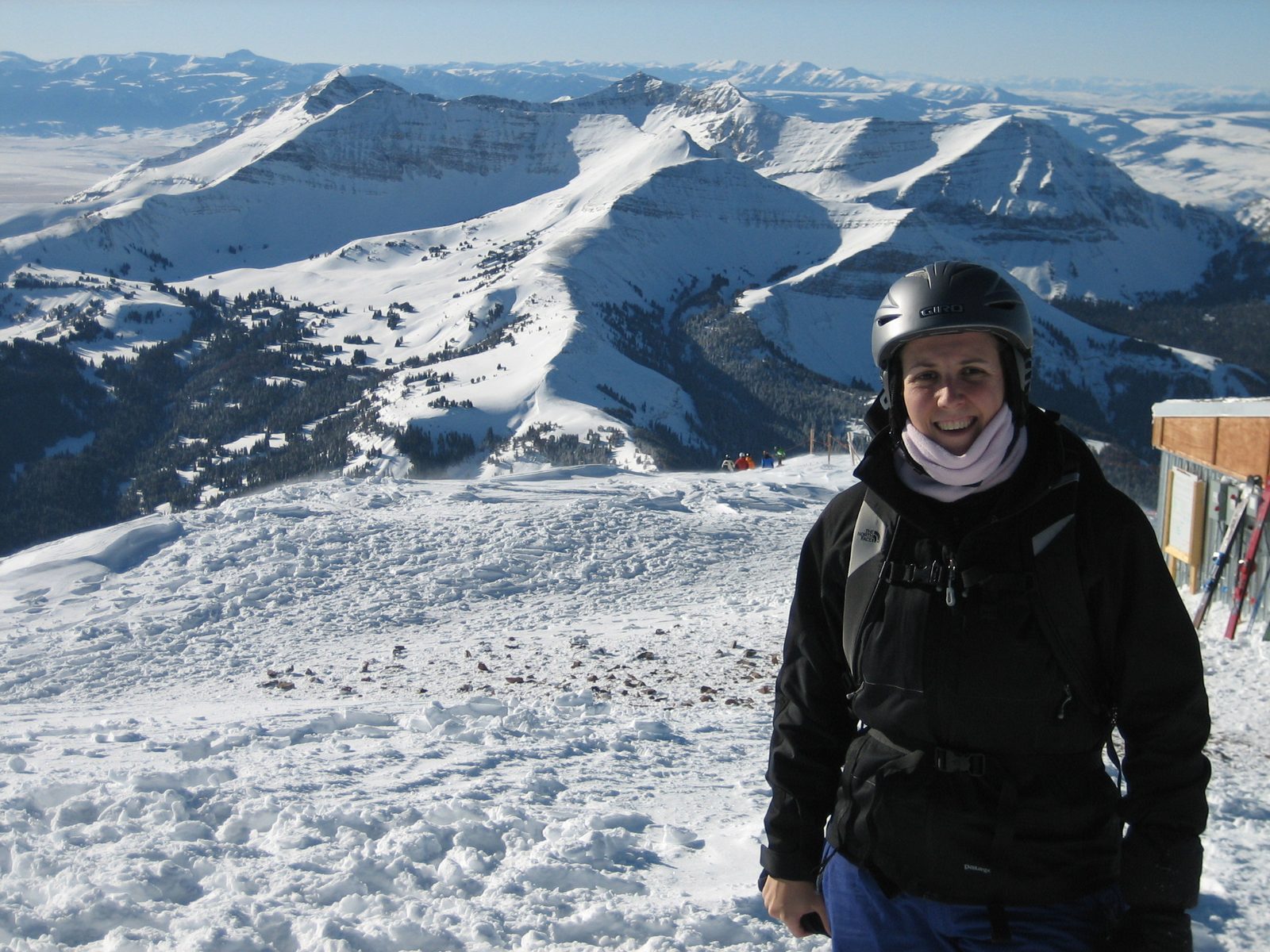 Catherine, on top of Lone Peak.  I always think that ridge in the background would be fun to...