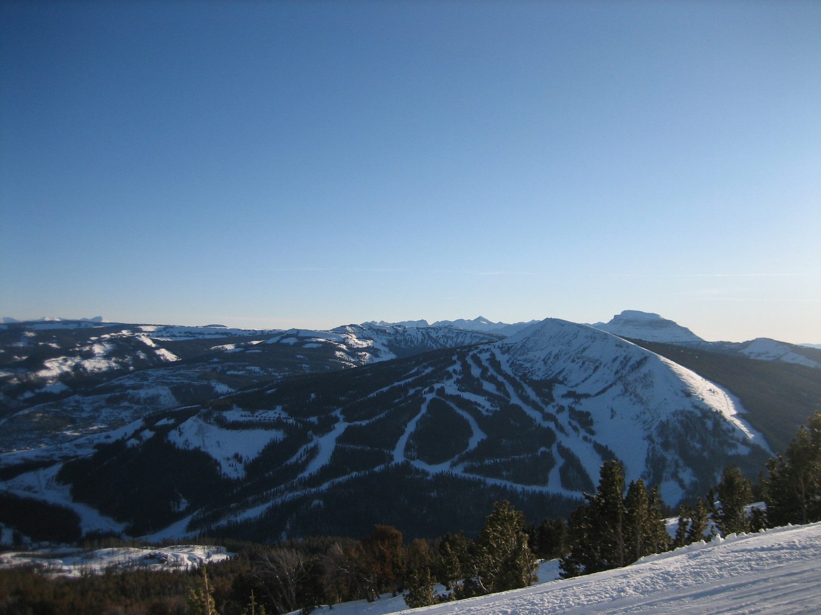 Taken from the top of the triple, I think, looking back towards Andesite Mountain.