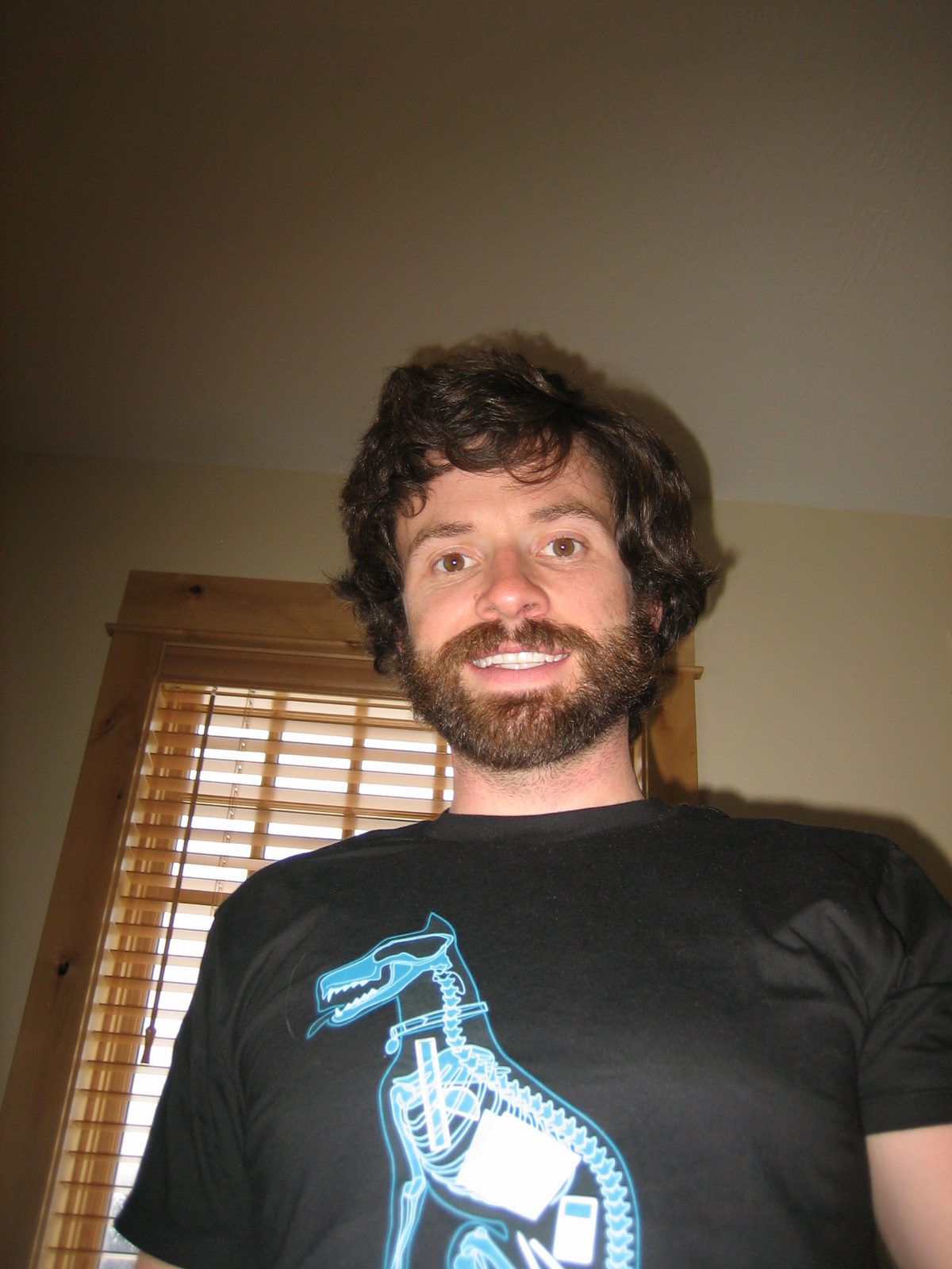 Jay showing off another awesome Christmas tshirt.