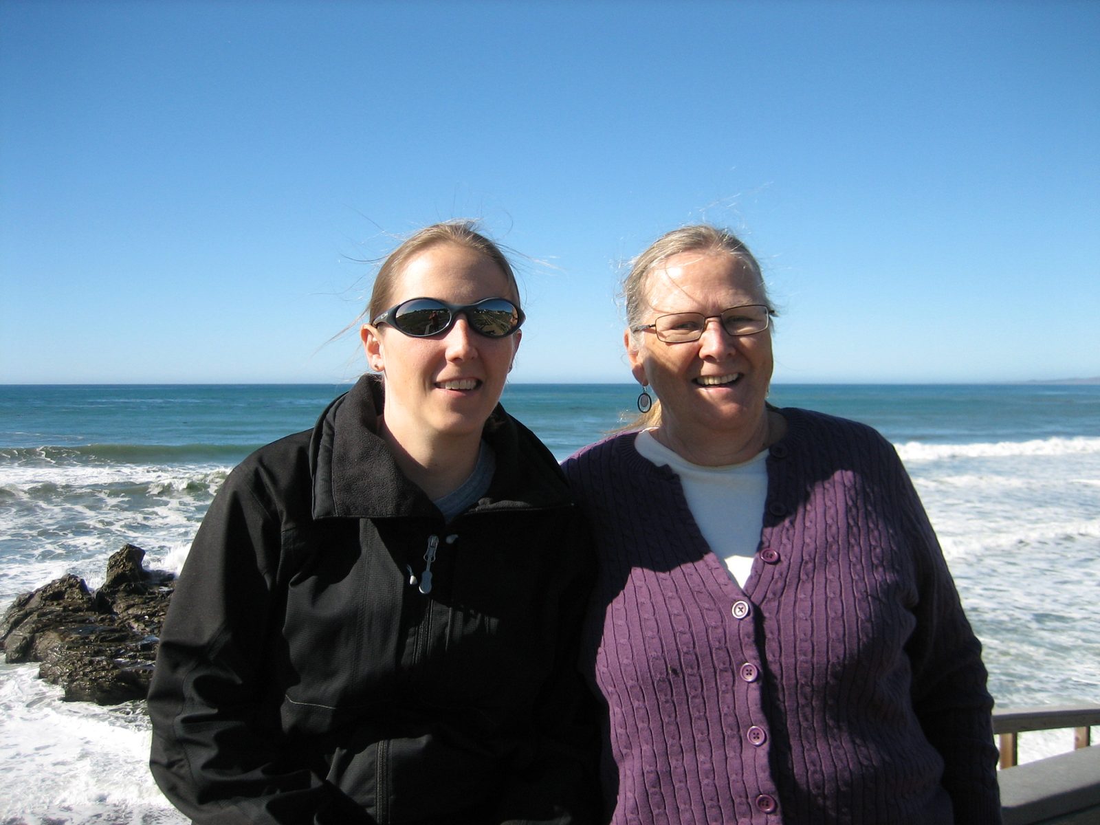Catherine and Mom in the same place.