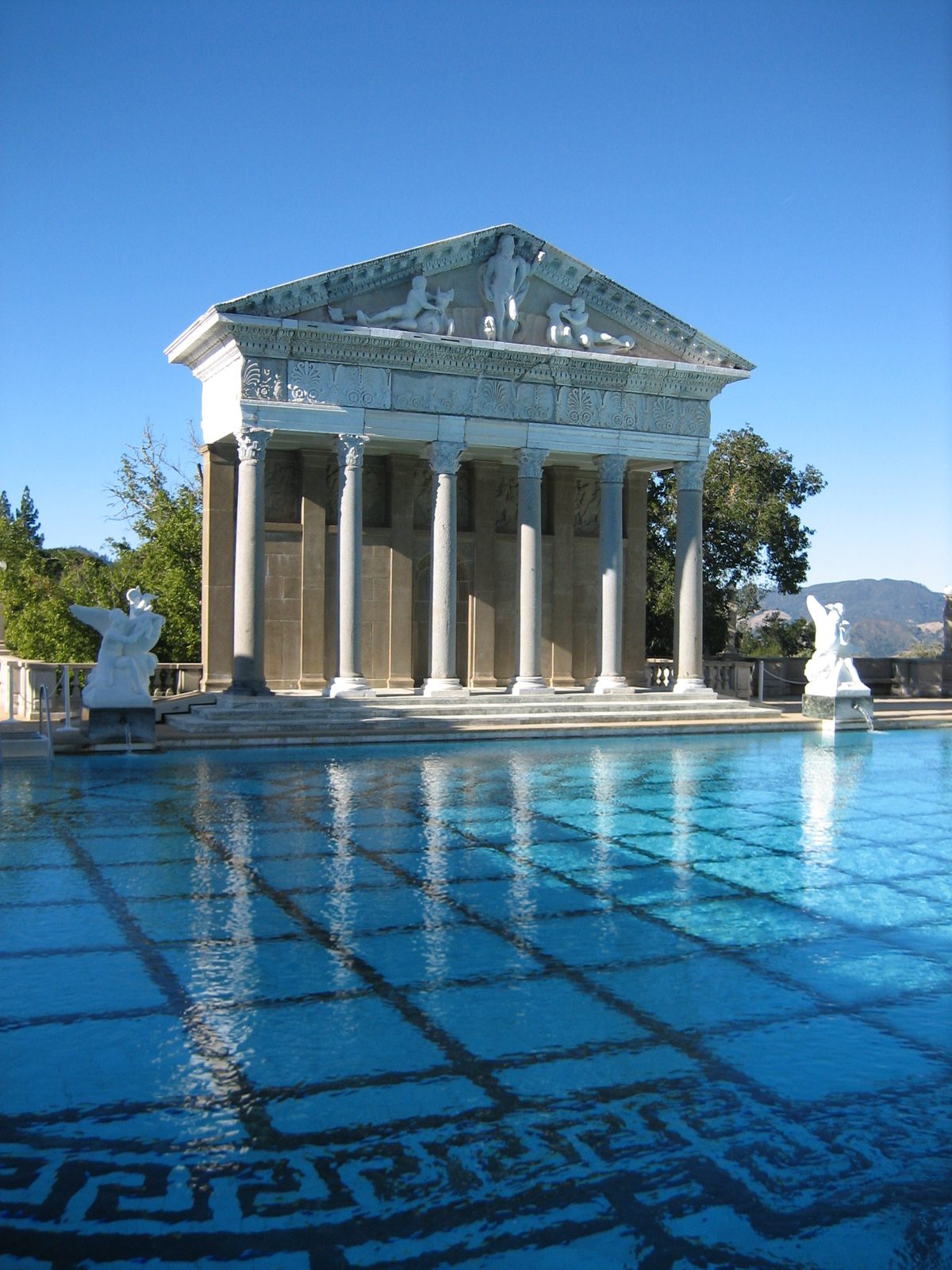The swimming pool at Hearst Castle.  Insane.
