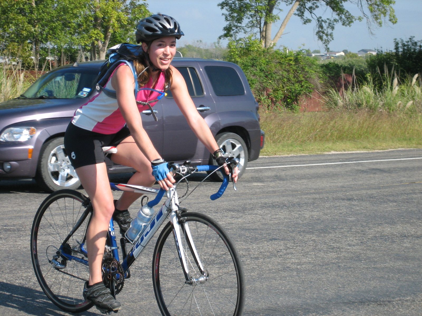 Kate riding in still.