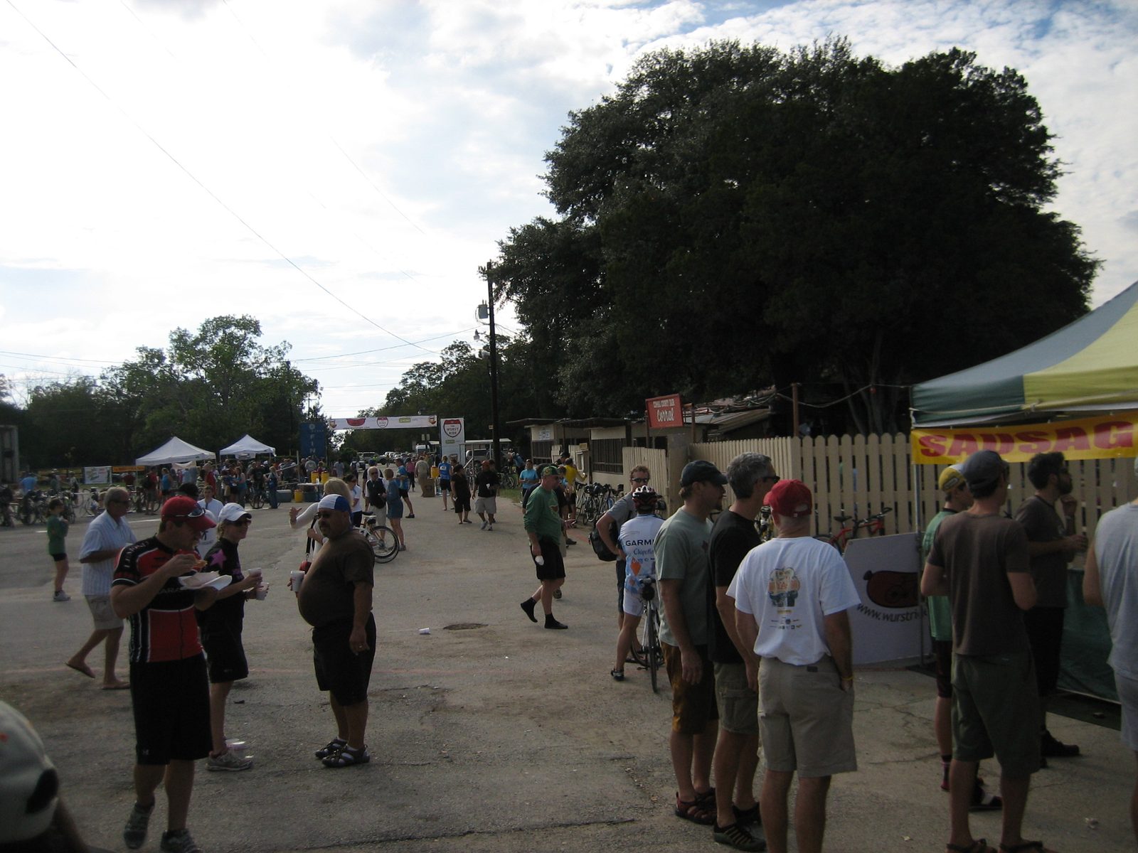 Party at the end - free wurst, beer, and music.
