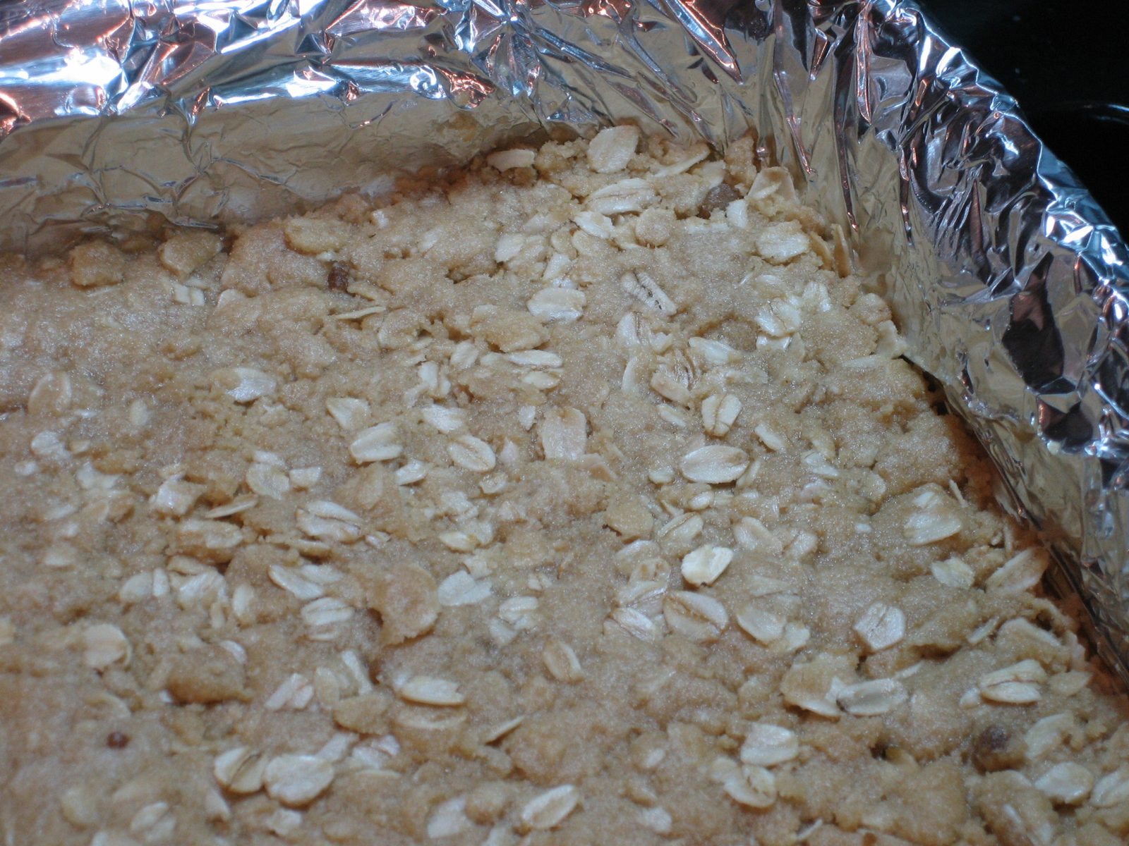 The cooked base of the oatmeal fudge bars from the America's Test Kitchen recipe book.  This was...