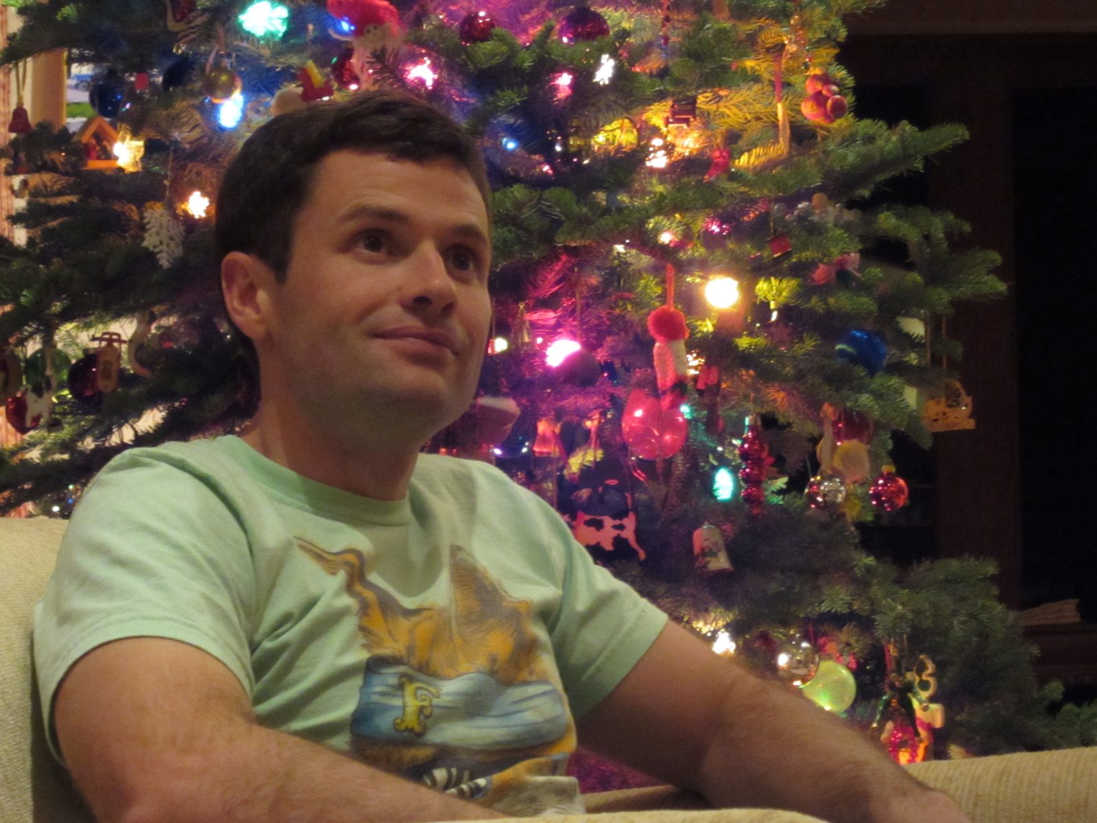 Jay, in happy-eyed wonderment of Christmas?