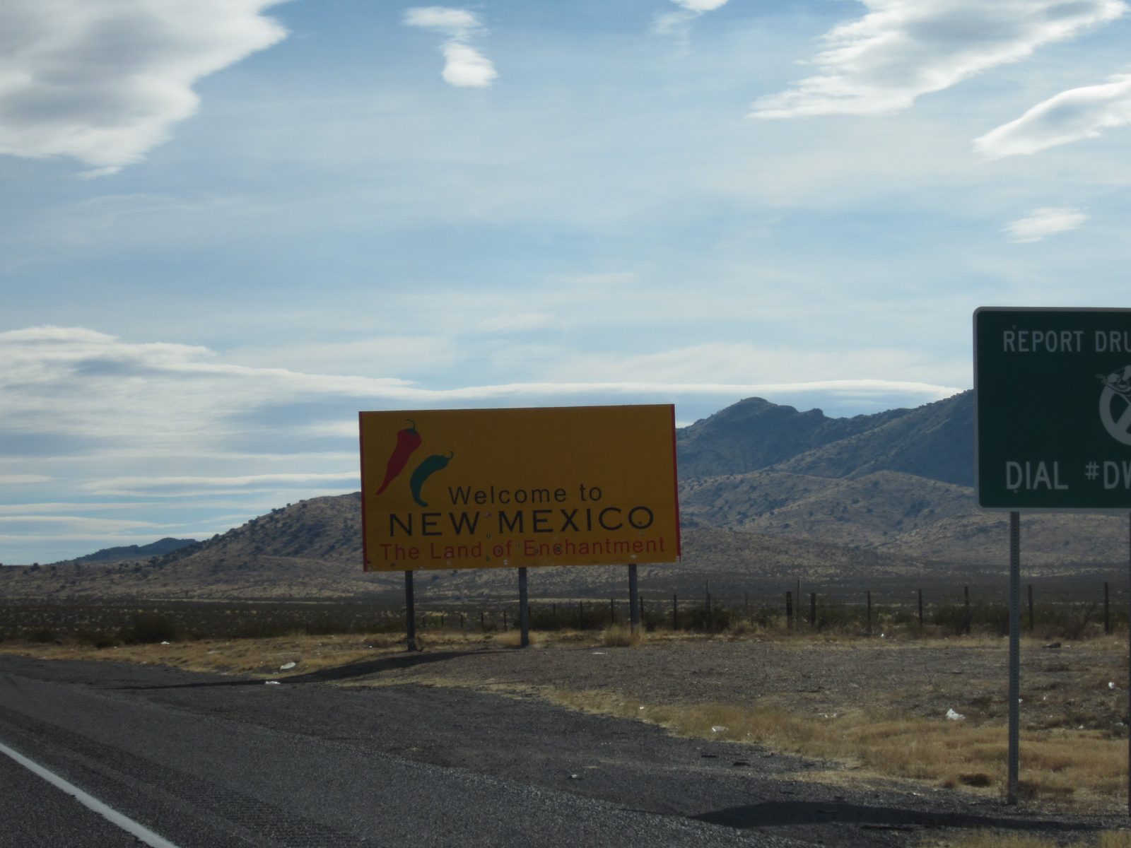 How did I know that last one was Arizona?  Well because he's the Welcome to New Mexico sign, of course!
