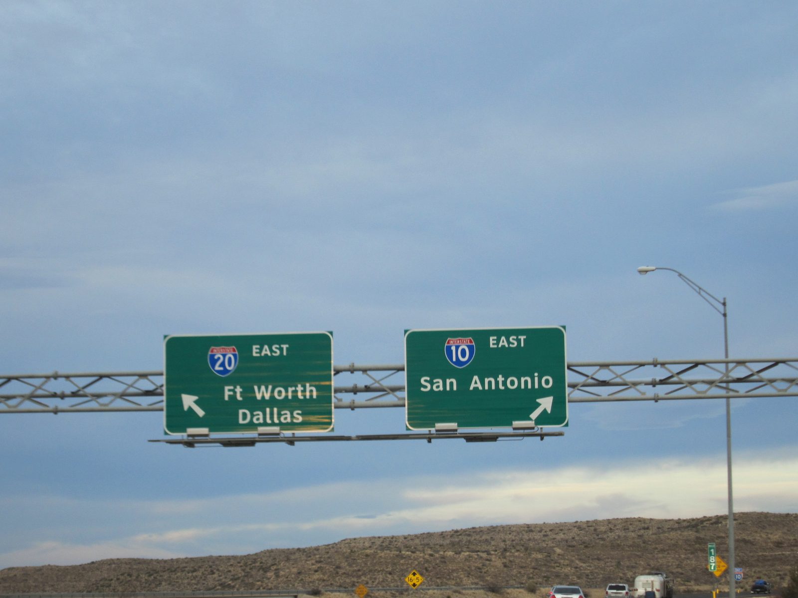 Go right Jay, right!!  The only major turn between El Paso and the turnoff for 290.