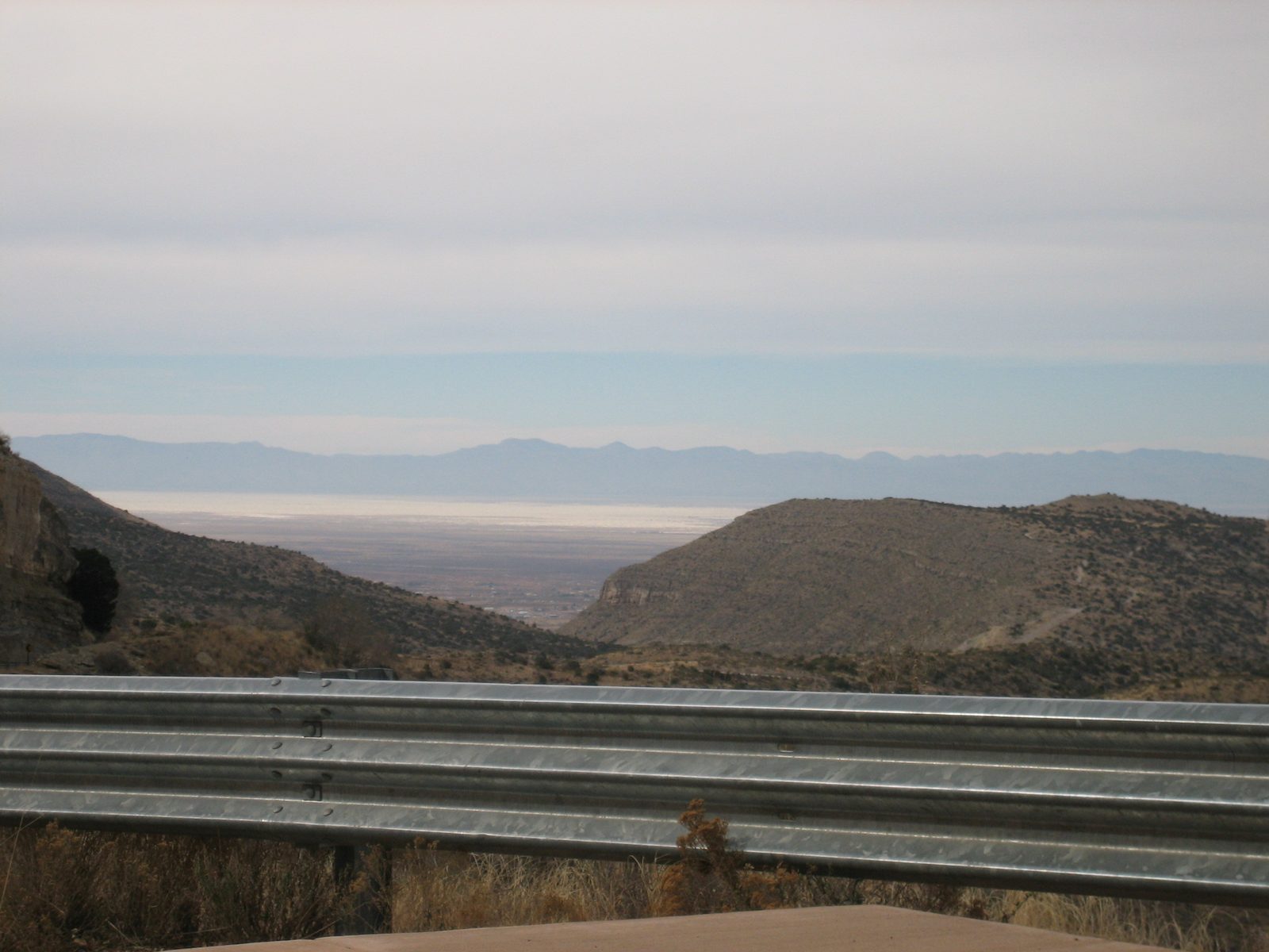 Looking off the road from Cloudcroft, NM towards White Sands.