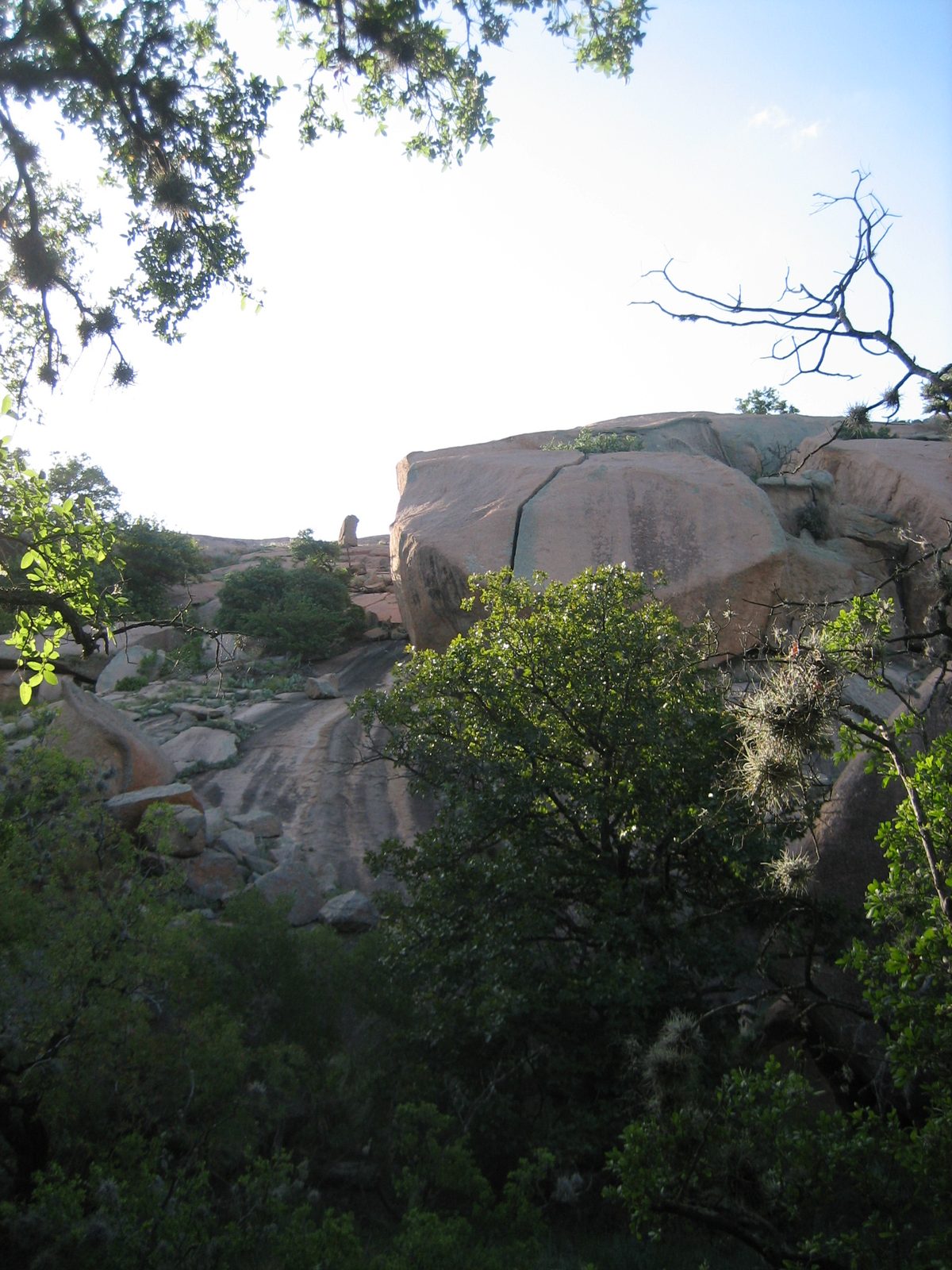 Massive crack visible in one of what we think were are the South American boulders.