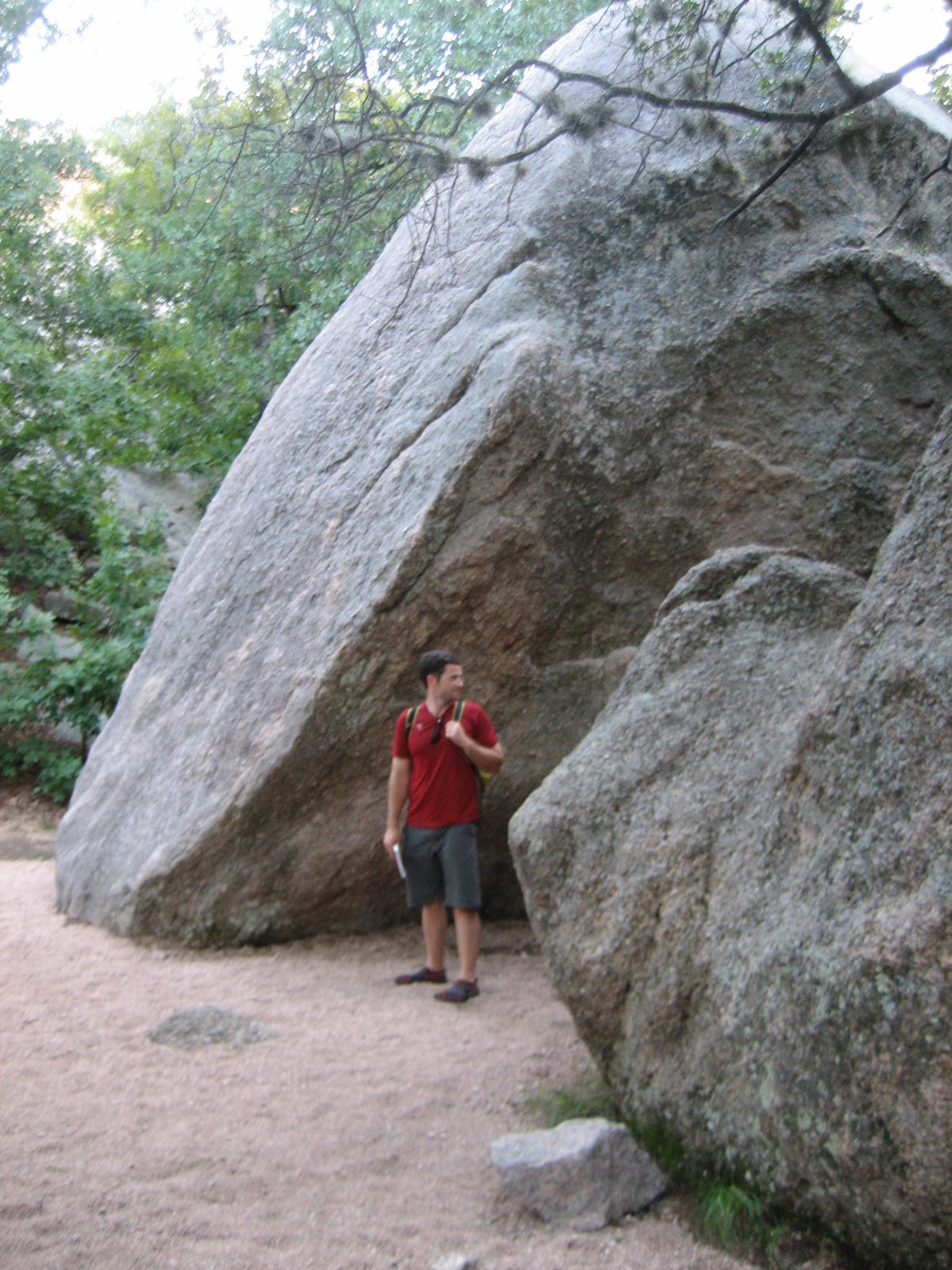 Giant boulders.