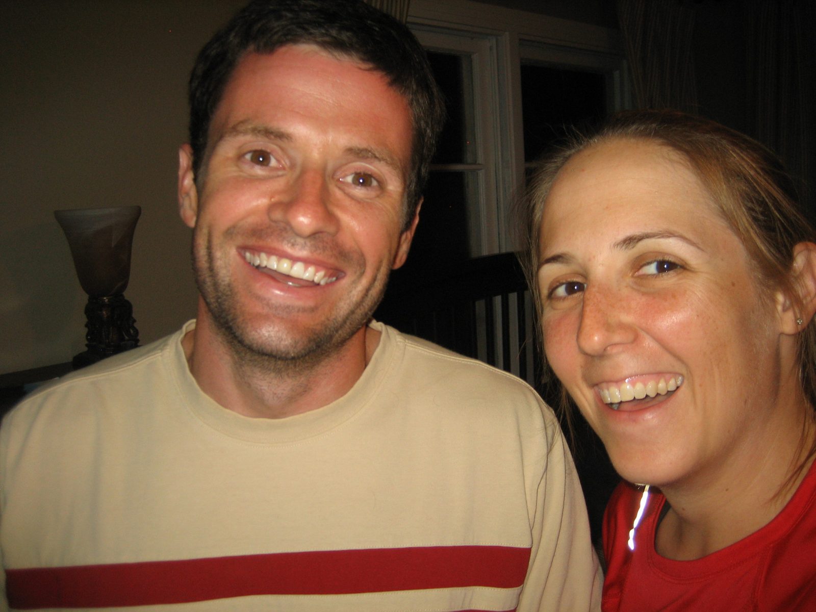 Happy climbers, upon arriving home.