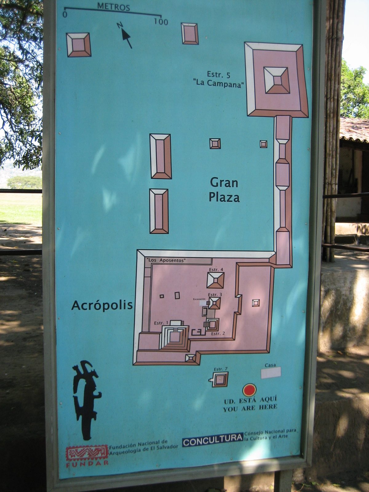 Layout of the buildings that once were.
