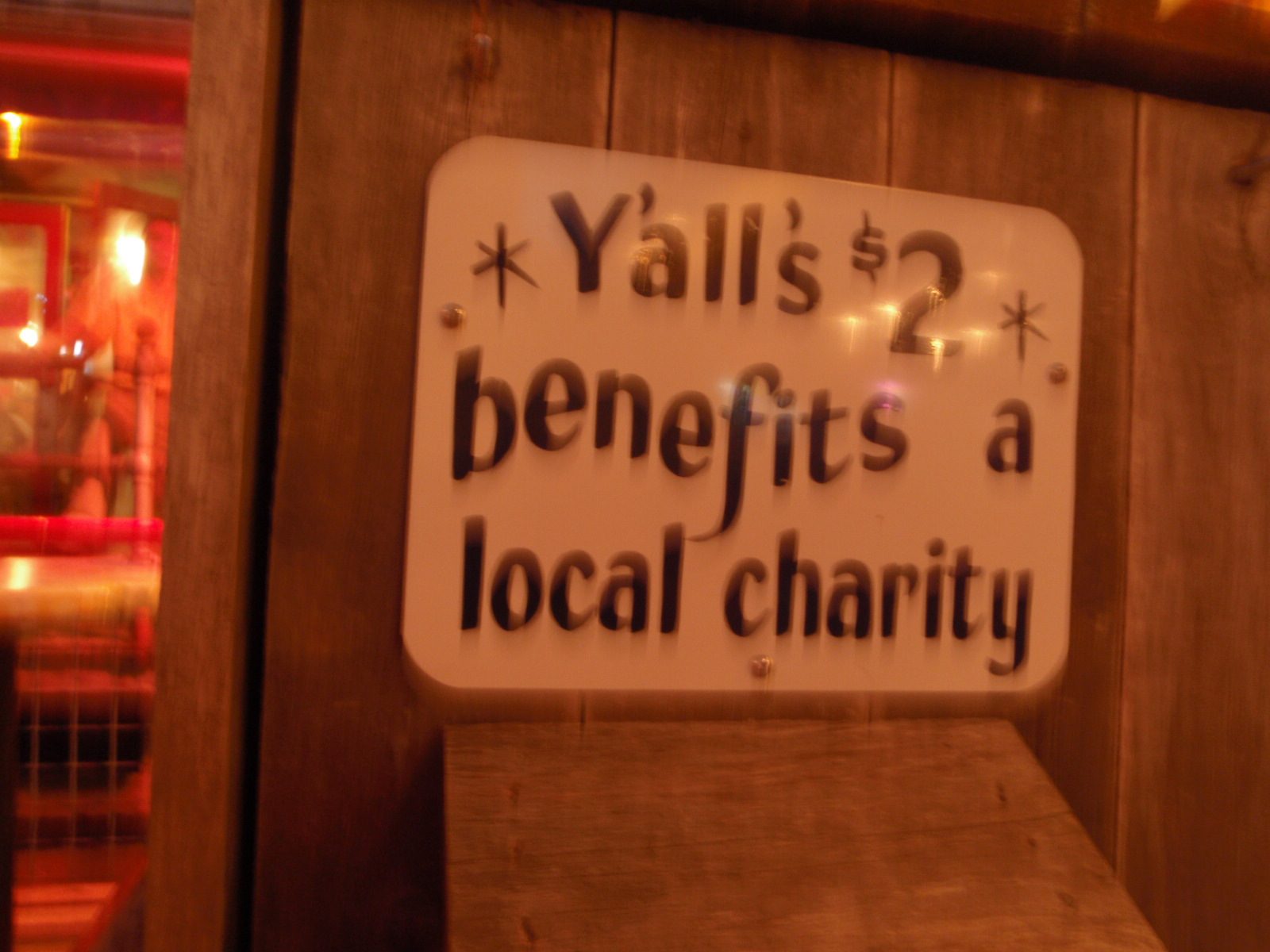 Sign at Hula Hut in Austin.