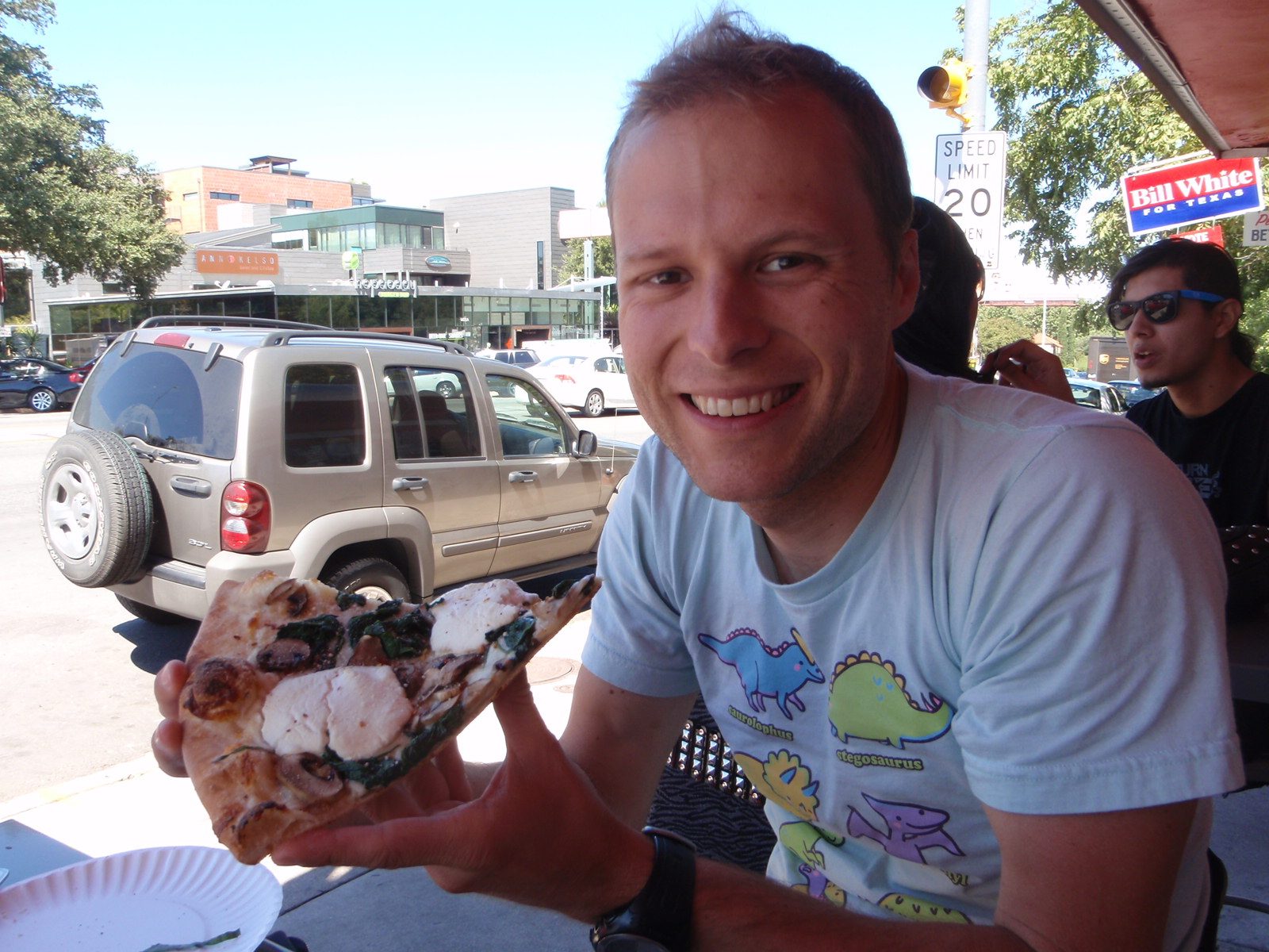 John and his lunch.