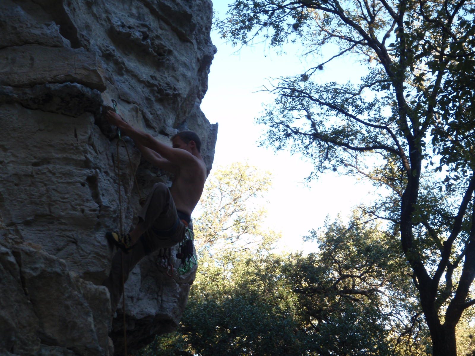 John continues up.  Unfortunately, the days are getting short and the light was not very good.