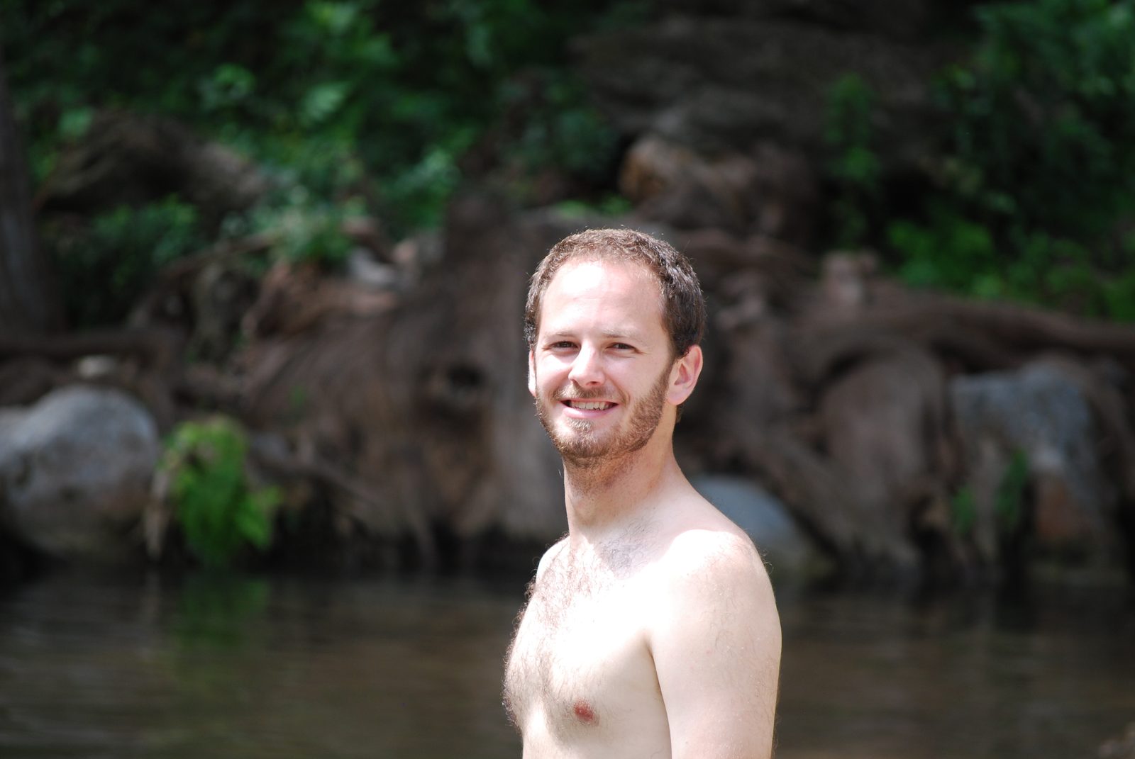 James, aka, "the undergrad", even though he is now going into the second year of his MS program.
