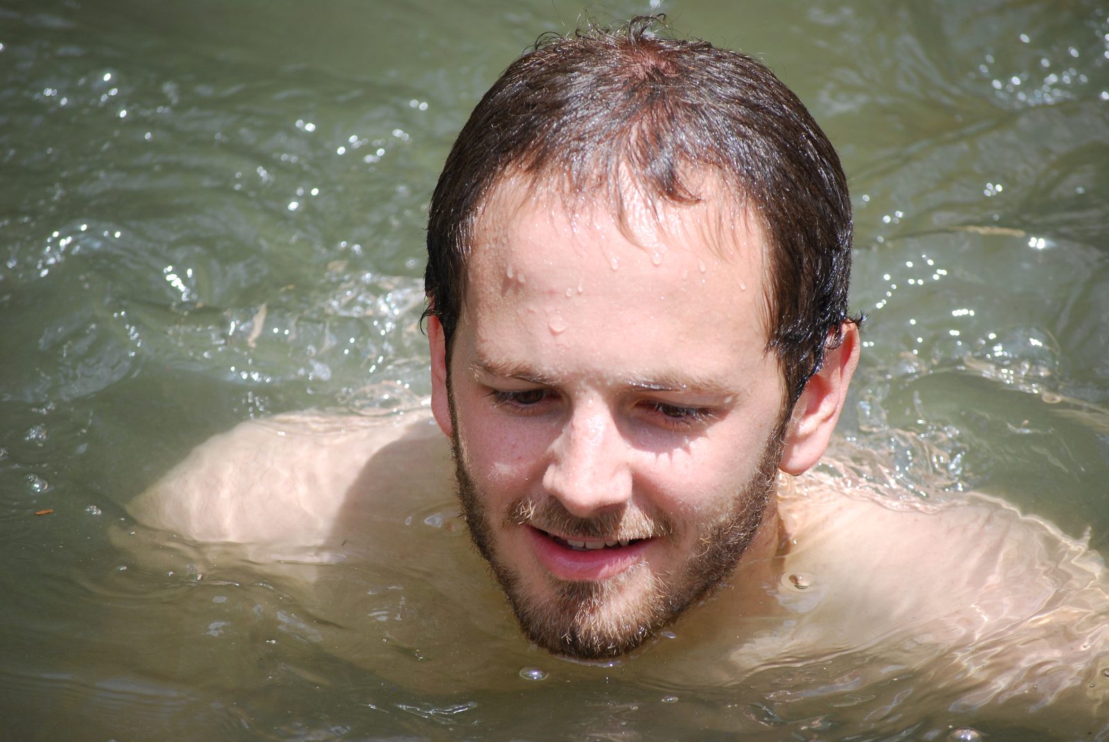 Close-up of James.