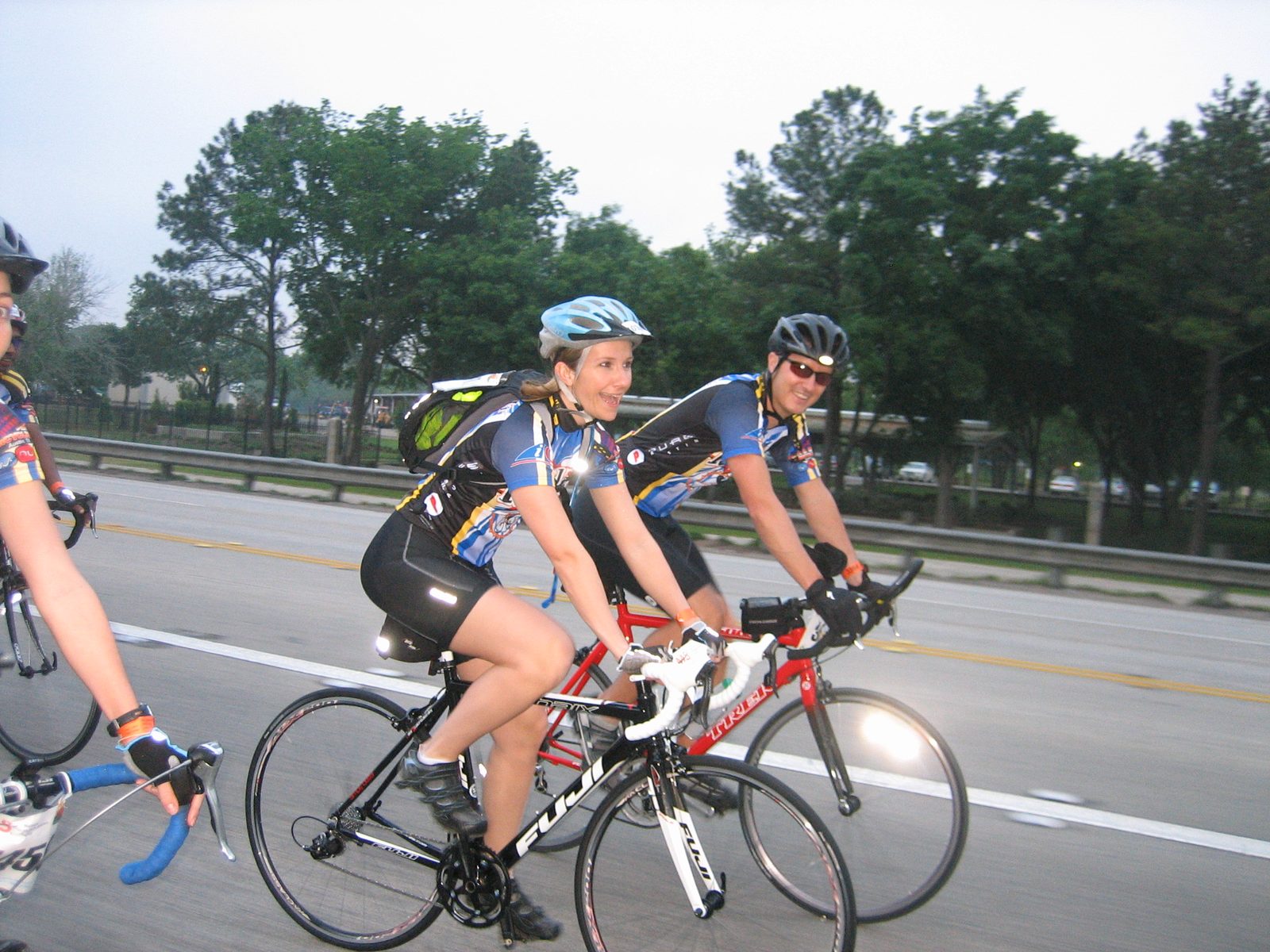 Moving shots are never really focused, but are still fun.  Reagan and Mike, about 10 minutes...