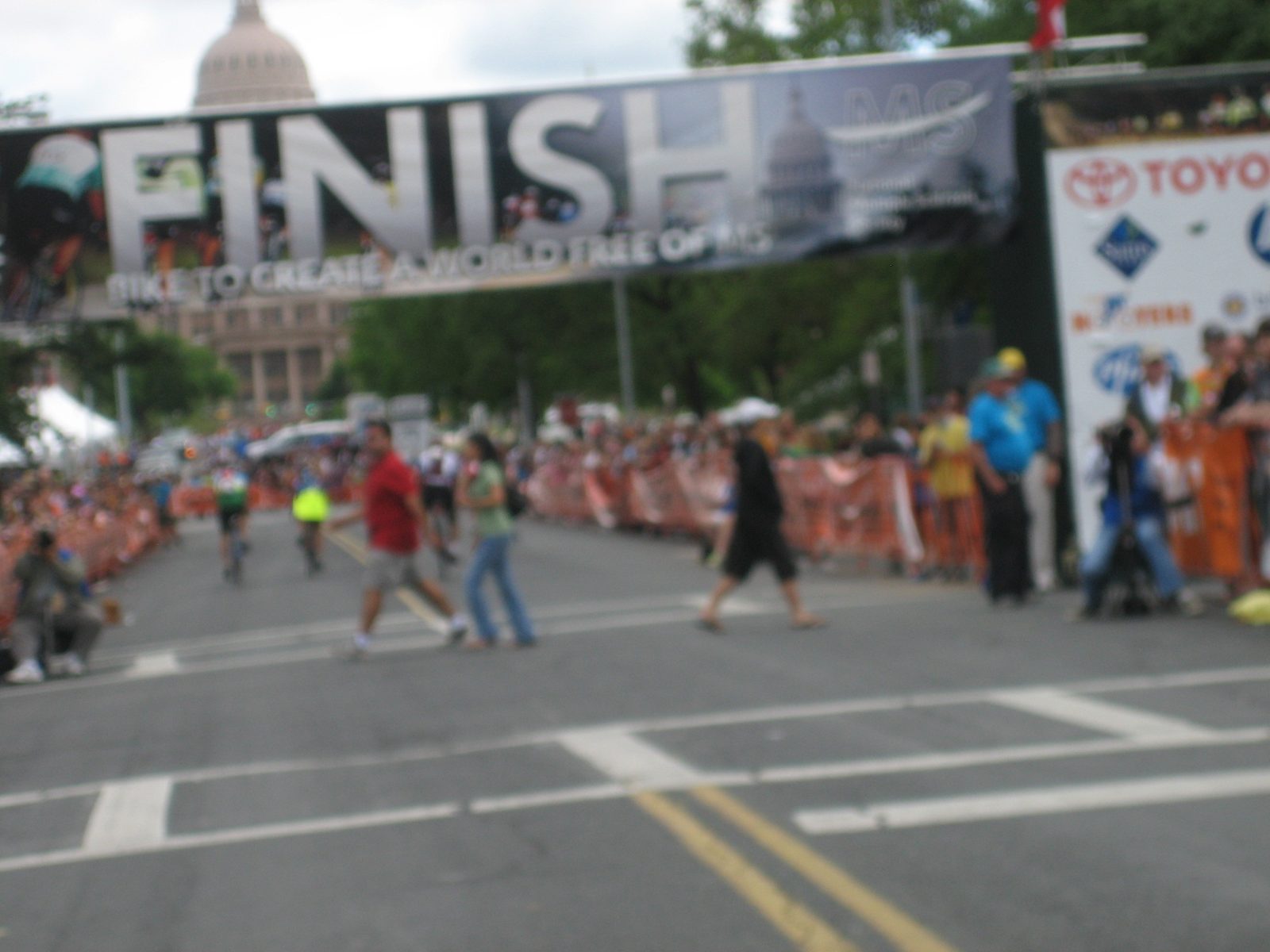 Finish!!  I realized after that if there are photos online of the finish (which there should...