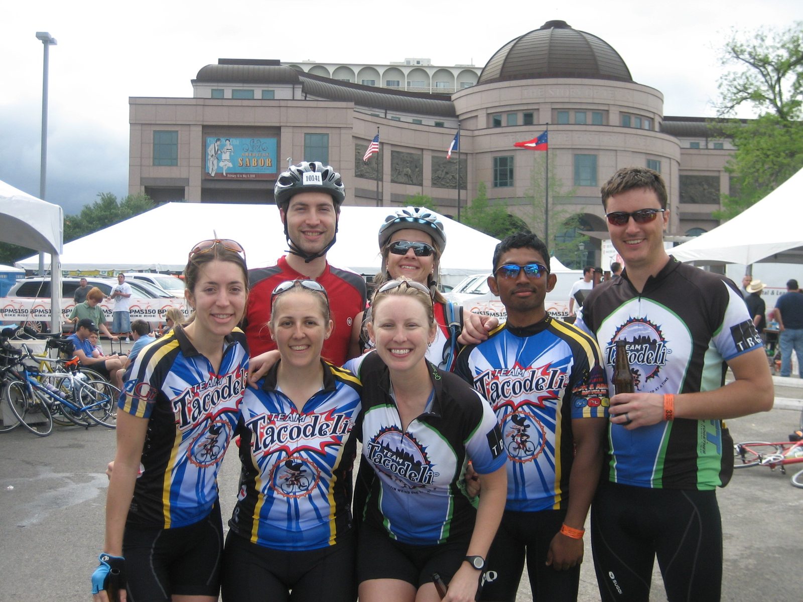 Front: Kate, Catherine, Kelsey.  Rear: Matt, Reagan, Susendar, Mike.