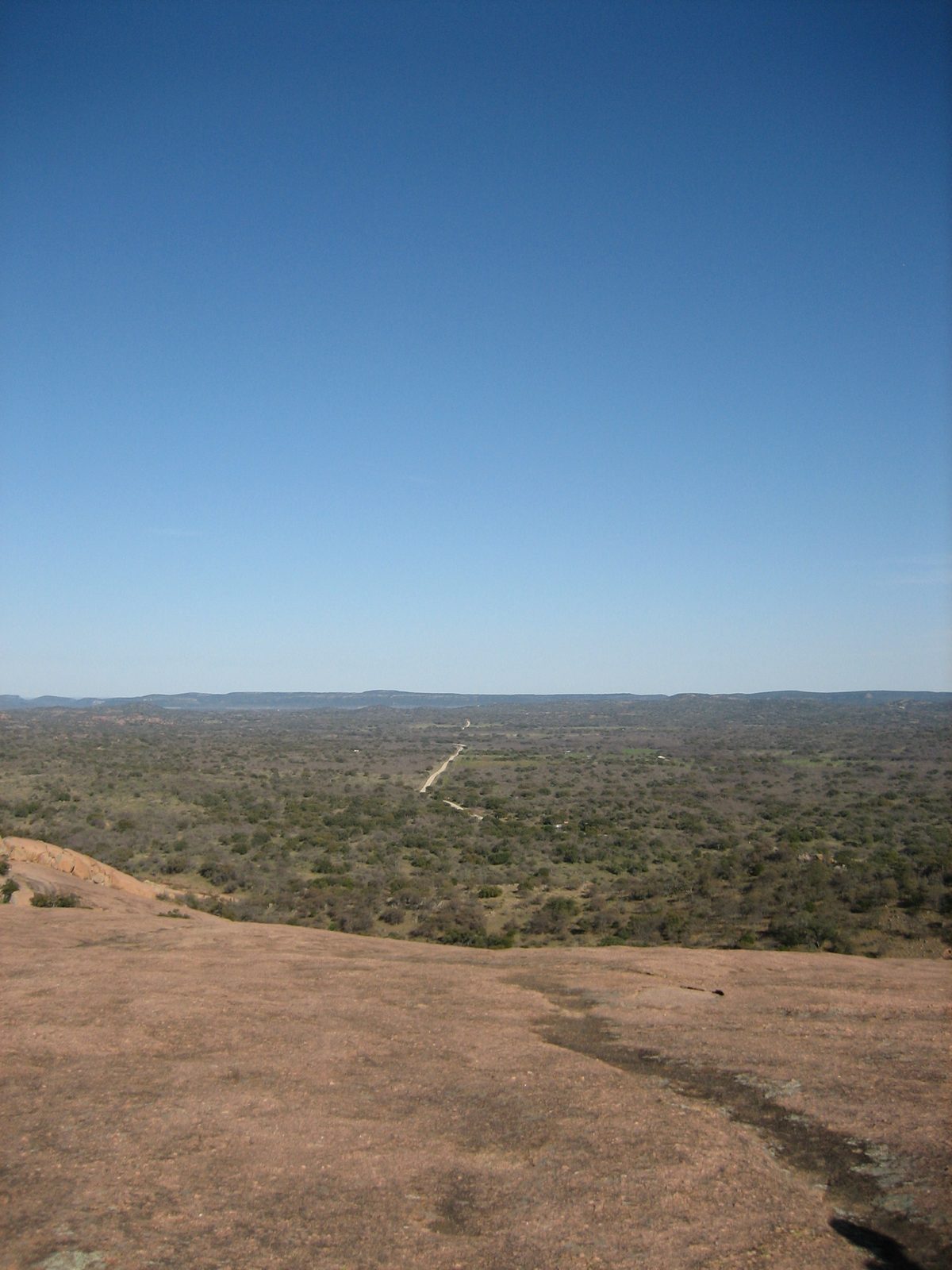 Looking out towards the rock we drove in on.