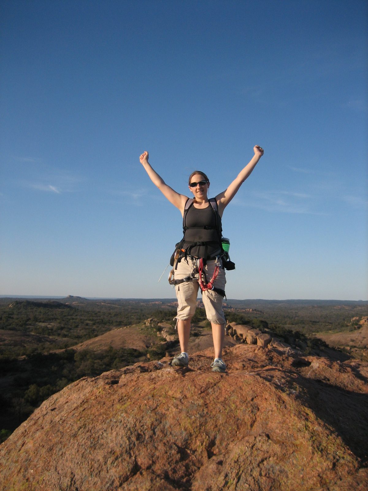 At the top of Turkey Peak.  A much smaller hill.