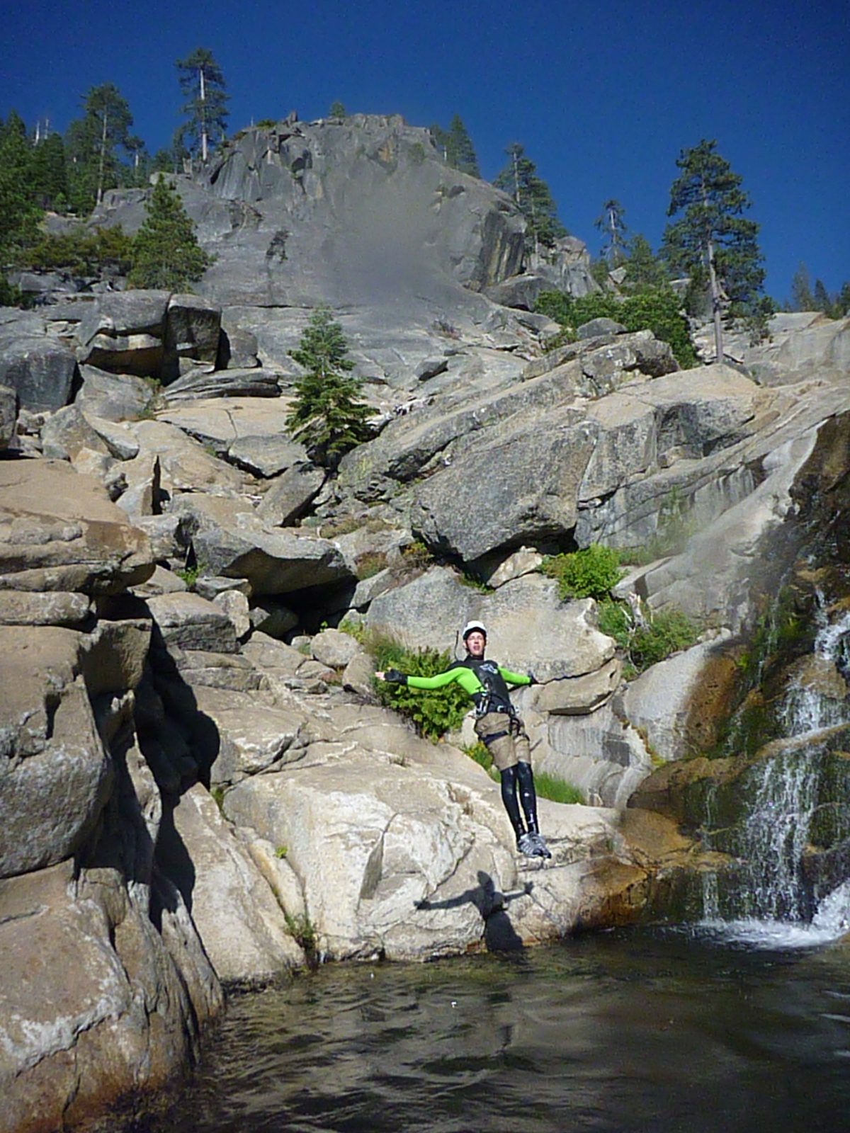 Crazy mid-air shot (with cool shadow).