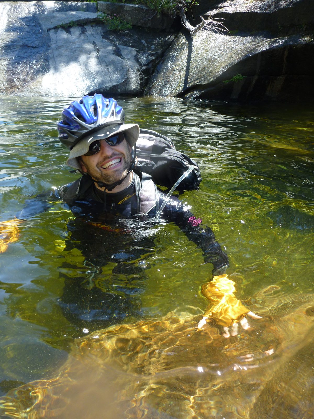Tommer looks psyched to be on his first canyon adventure.