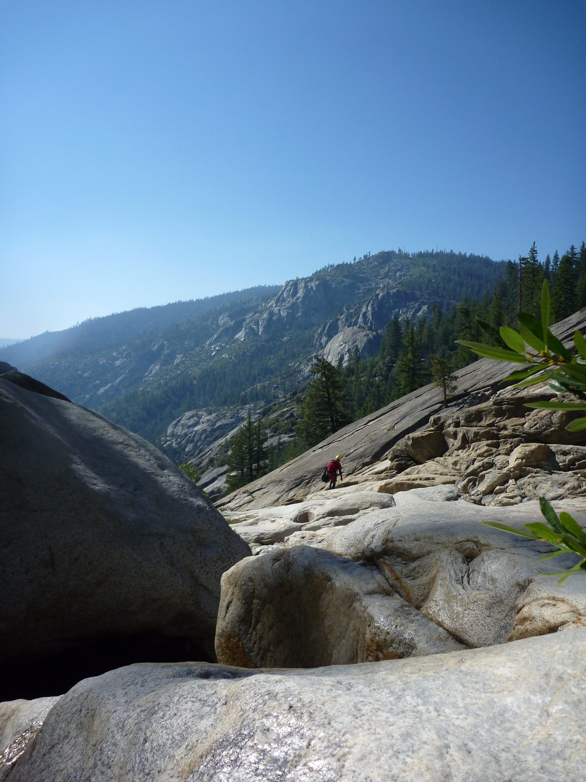 John treks off downcanyon.