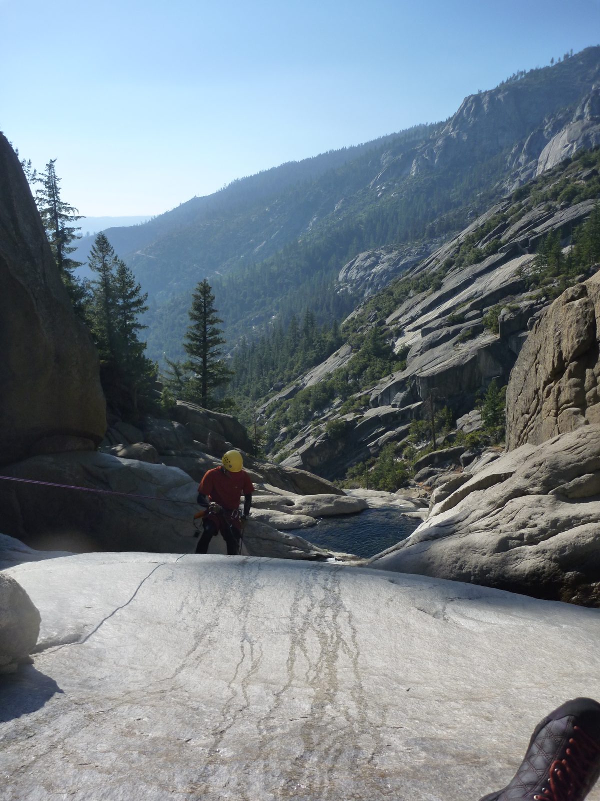 John on rappel.