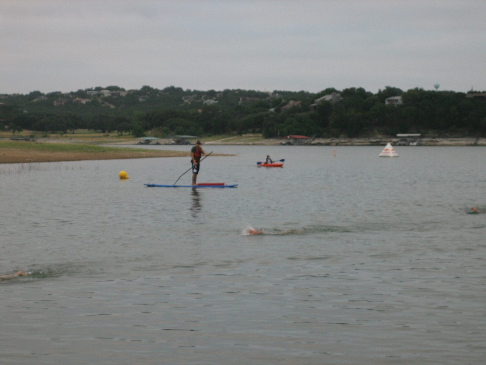 The course was monitored with people on stand-up paddle boards.  I really wanted to participate...