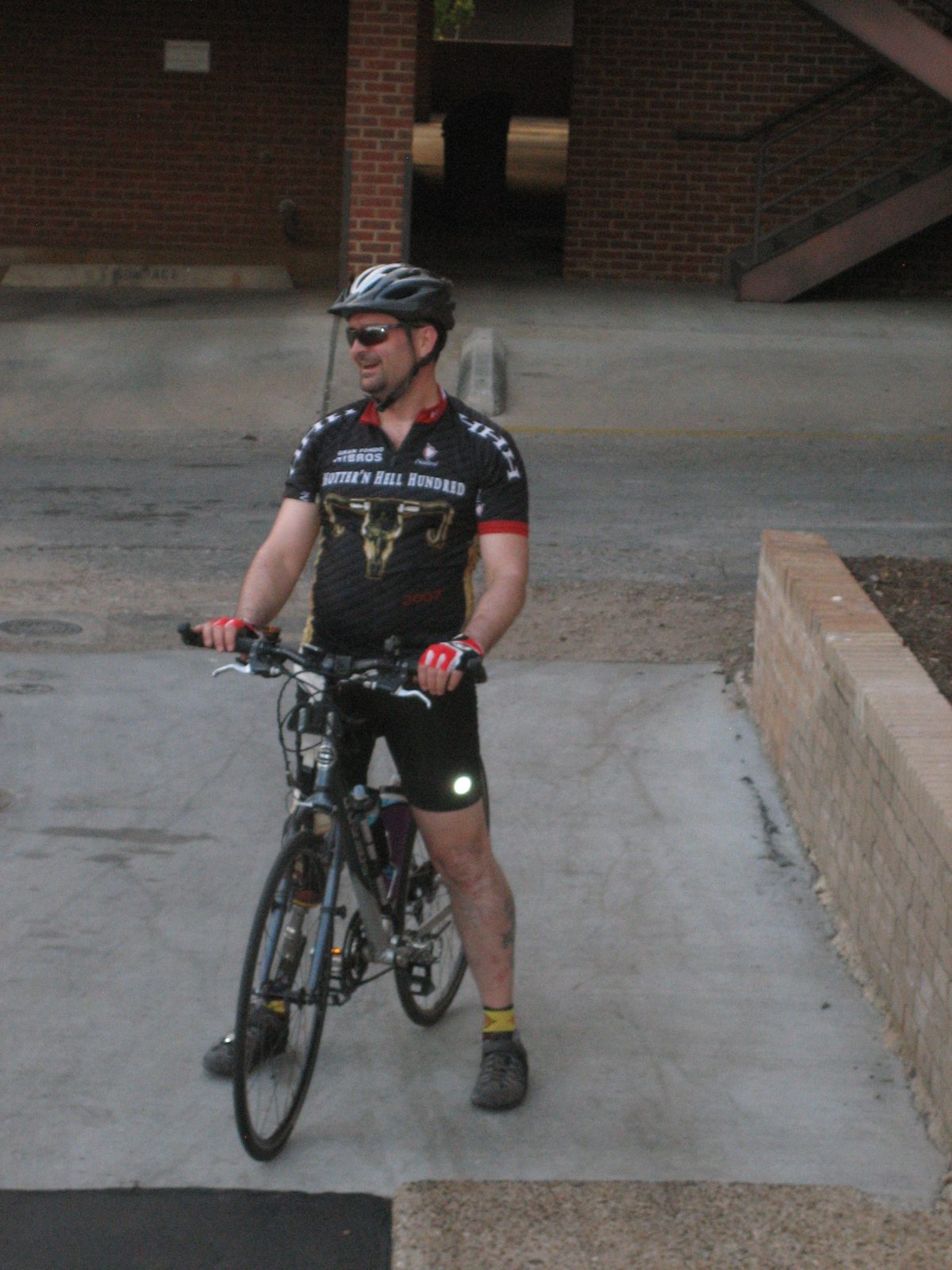 David in the TD3 parking lot.