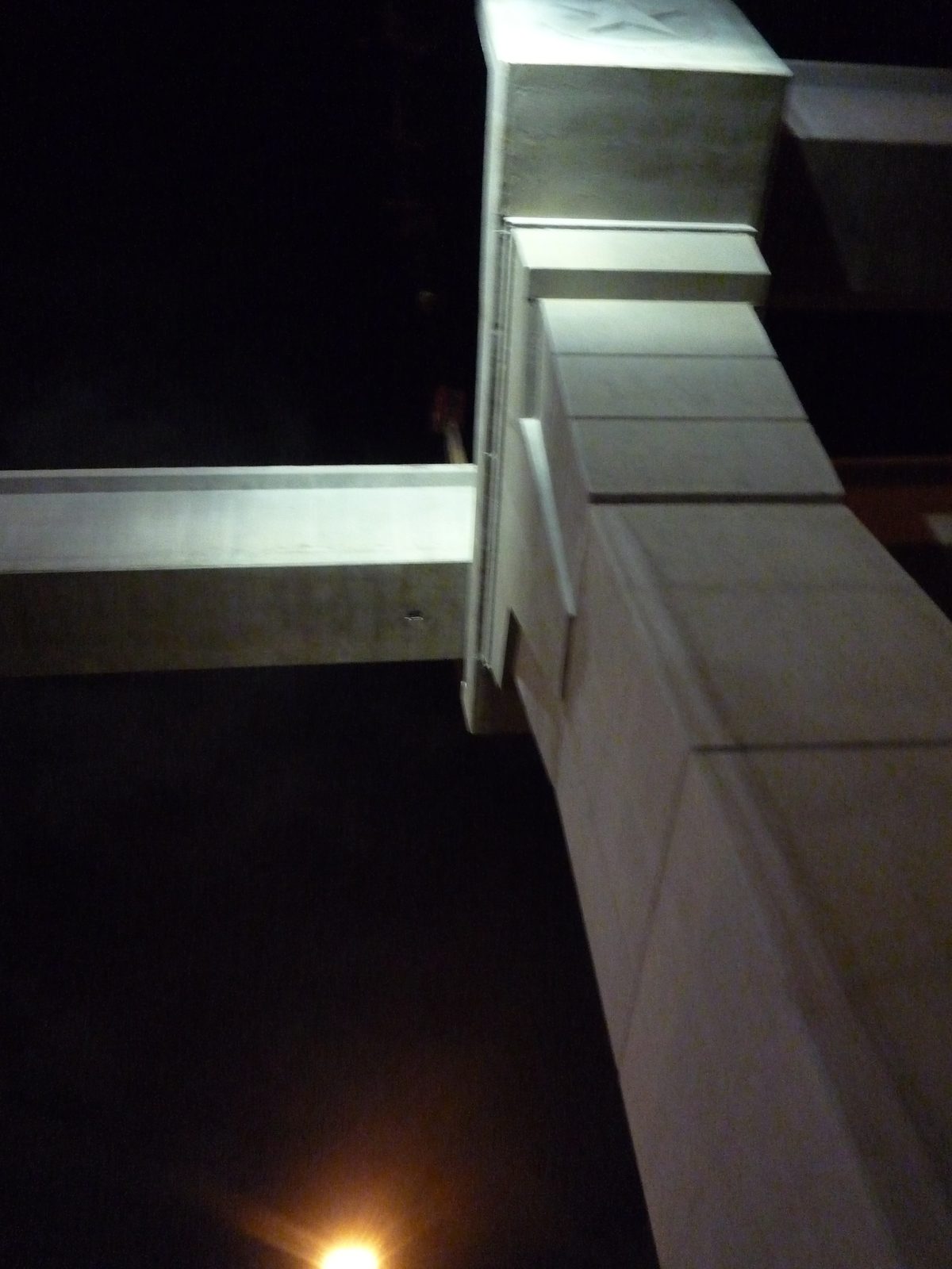 Now that the beam is in place, it's time for TxDOT to check some things.  And somehow I managed...