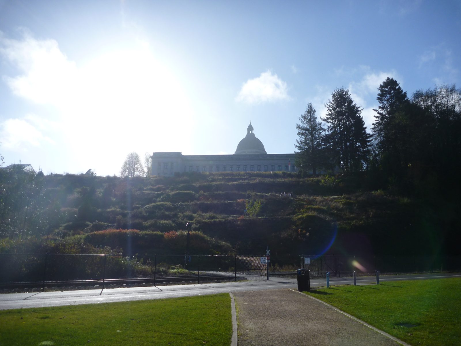 Another 90 degree turn and you're facing a switchback route up to the Capitol Building.  This...