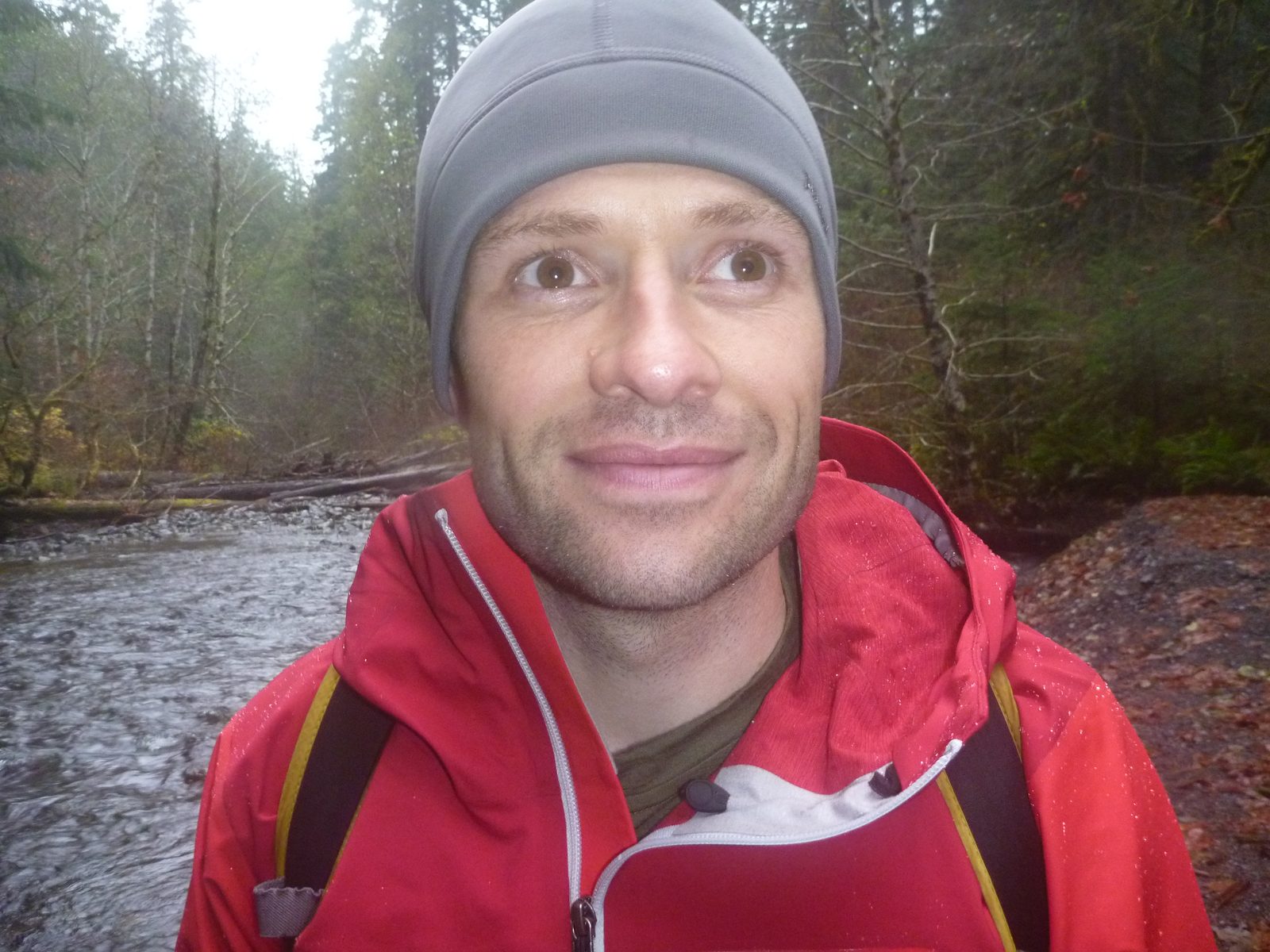 Jay, wide-eyed with wonder and happiness in the Olympic National Park.