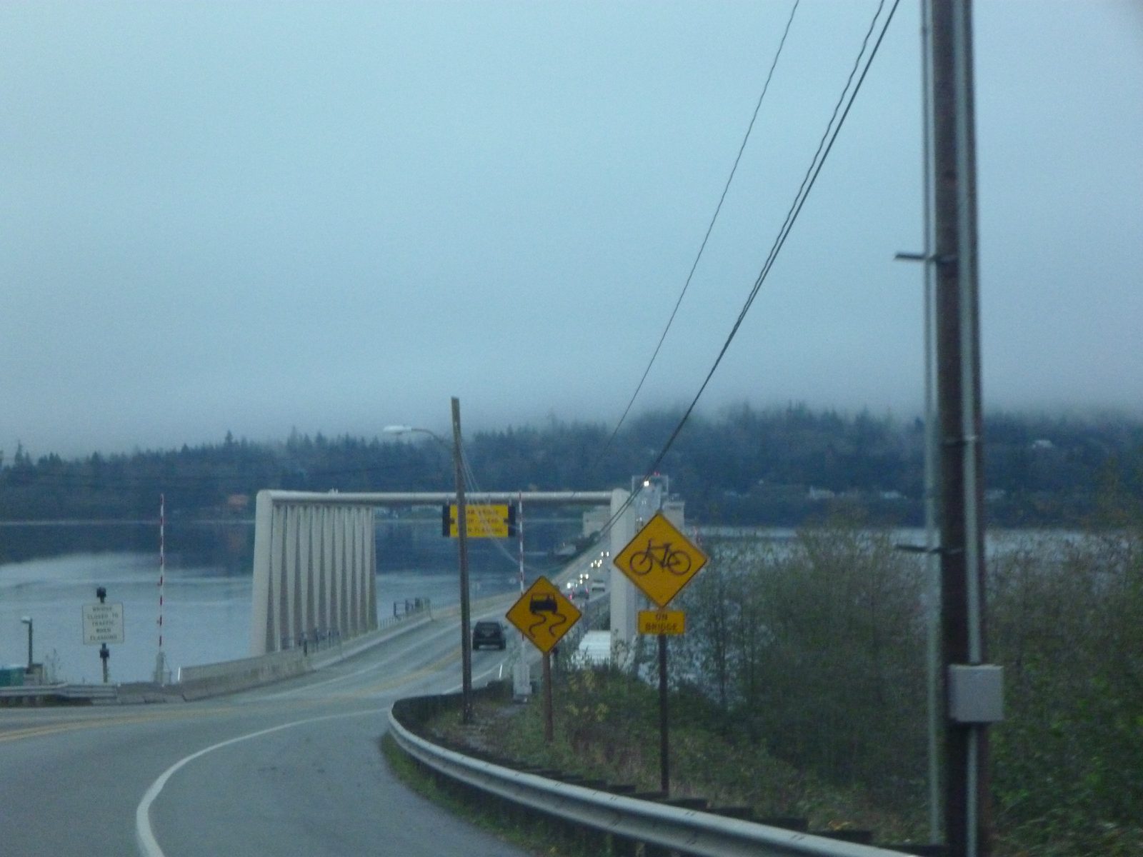The Hood Canal Floating Bridge (built 1961, 1982, 2009).  This bridge works despite typical...