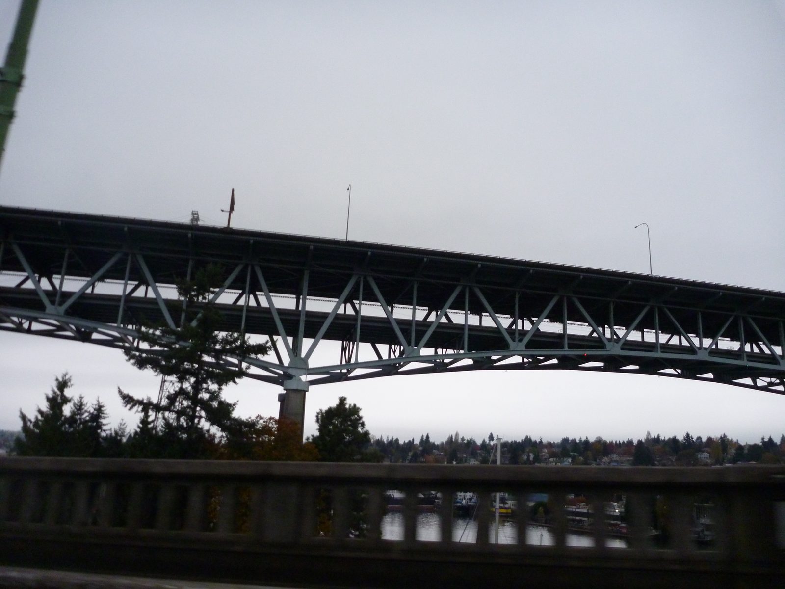 Crazy big truss bridge on I-5 near the University of Washington Campus.  This thing crosses Lake...