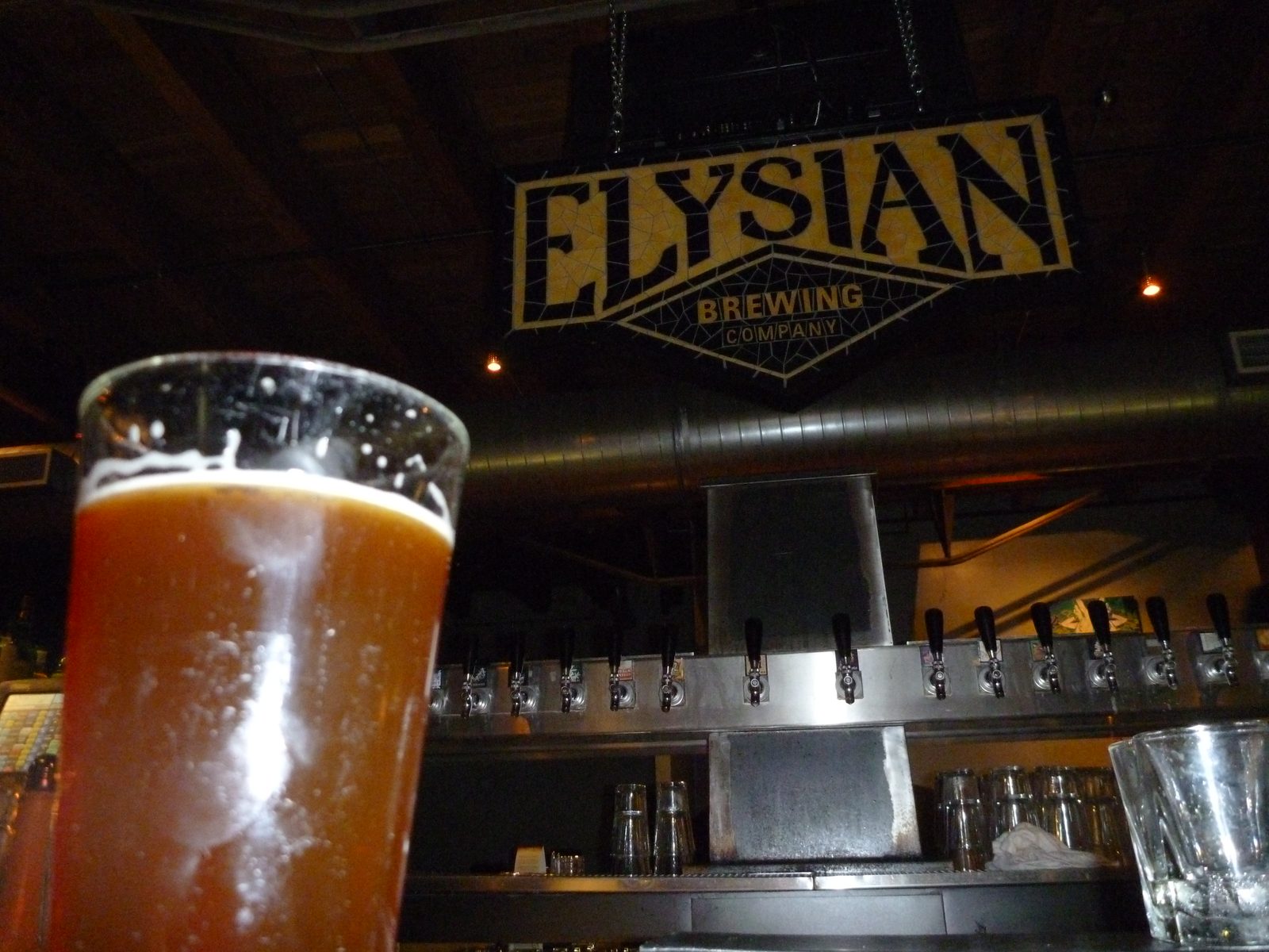 Up next was the Elysian Brewing Company restaurant/bar Elysian Fields.  Beer shown: Night Owl...