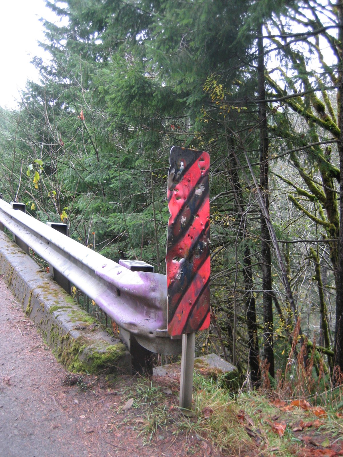 Ah, roadsigns.  Always good for target practice.