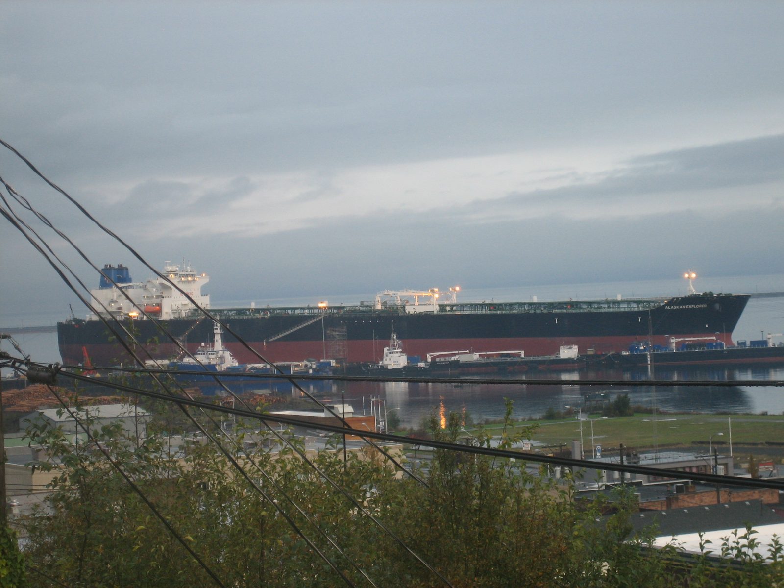 Looking out from our hotel window in Port Angeles at the Alaskan Explorer.  As of 2005 when it...