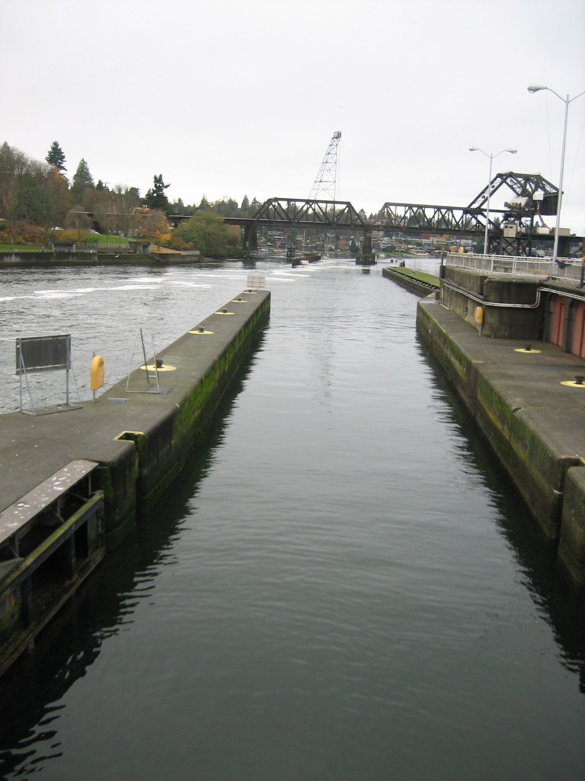 Looking out into the sound (west).